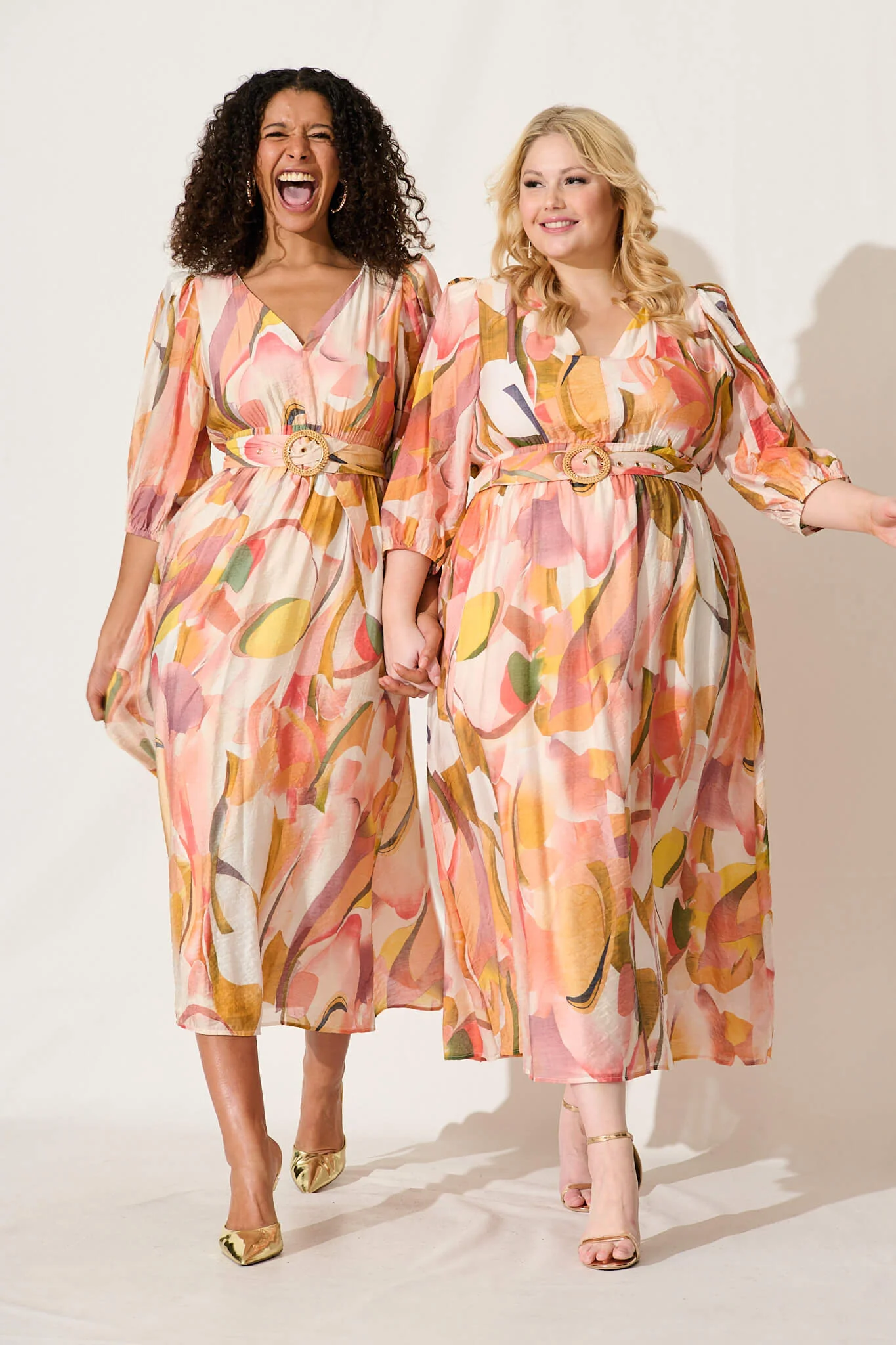 Adrina Maxi Dress In White With Multi Floral - Image 6