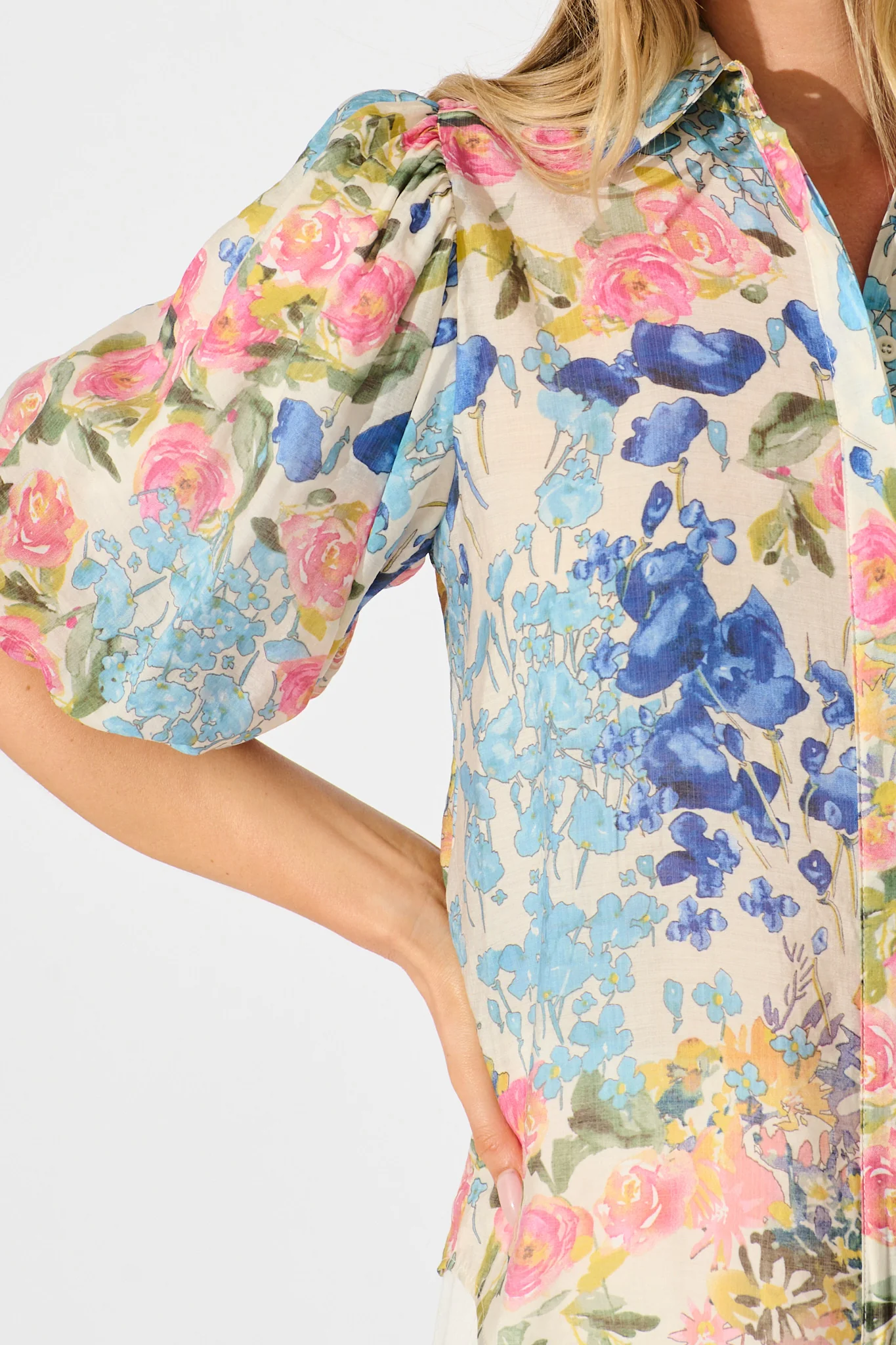 Aeryn Shirt In Vintage Floral Print - Image 6