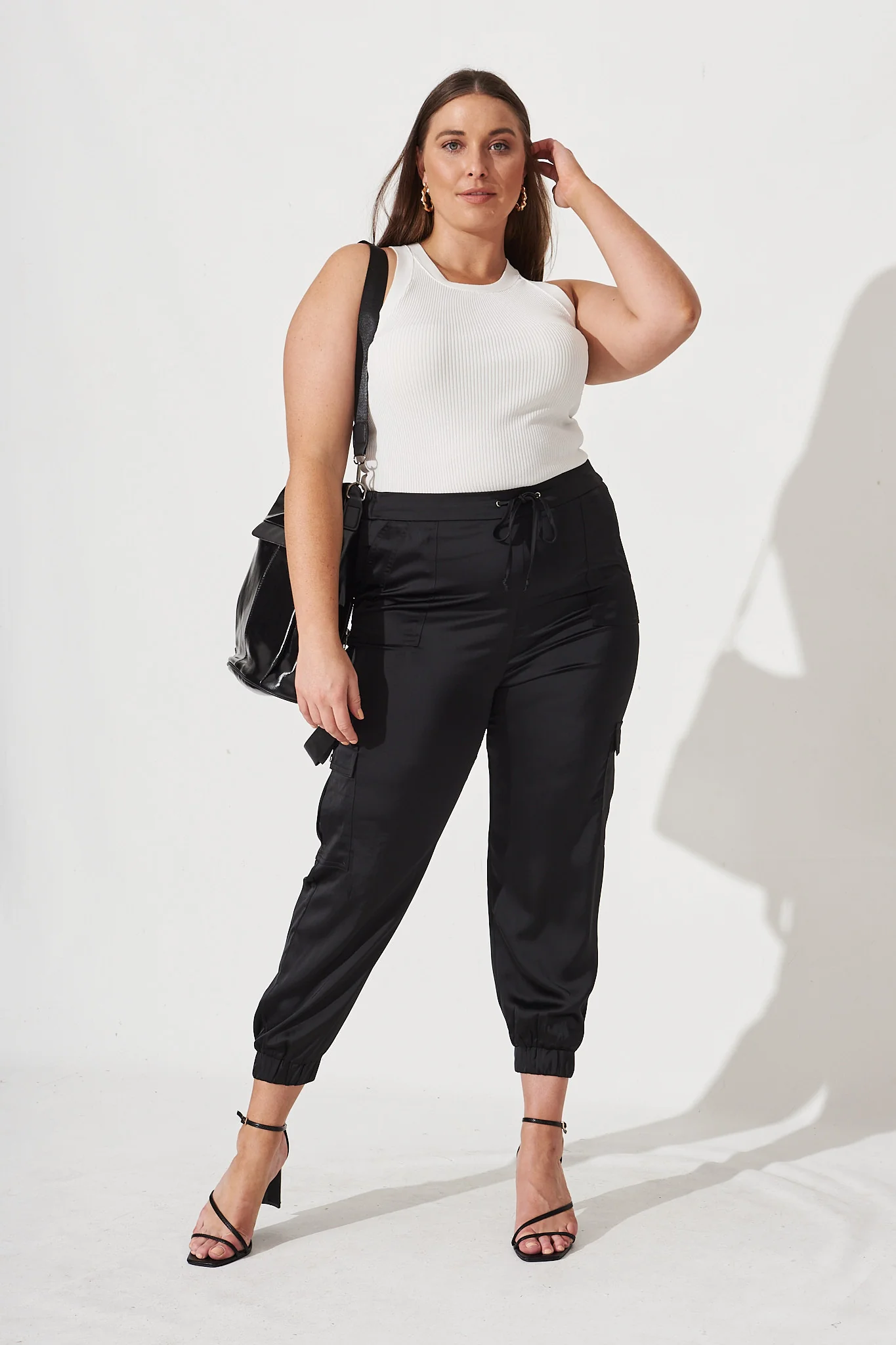 Alexa Silky Cargo Pant Black - Image 7