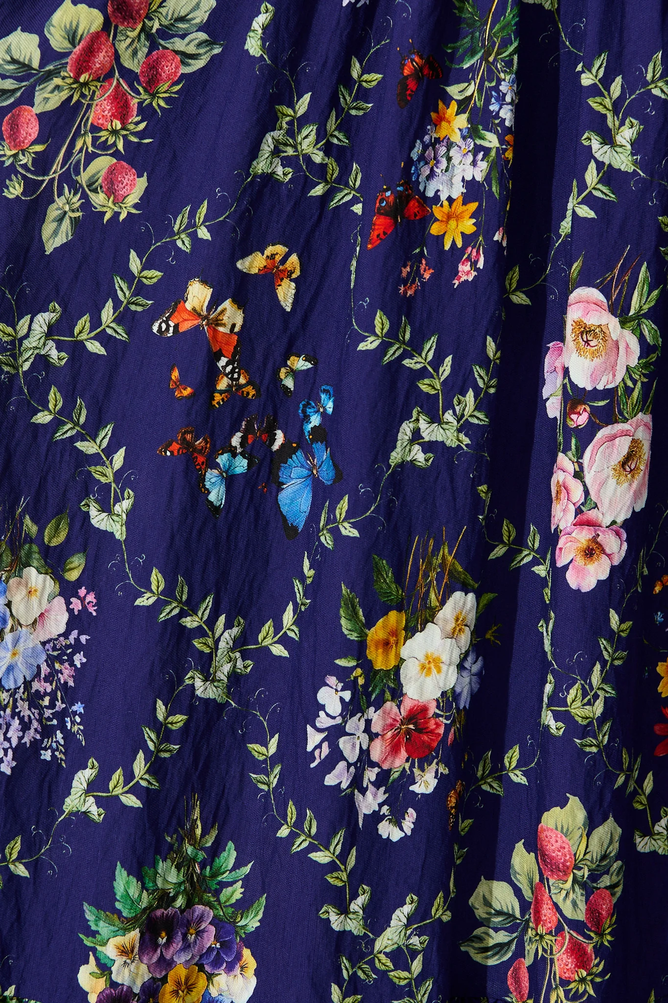 Alice Maxi Dress in Navy with Multi Floral Boho Print - Image 6