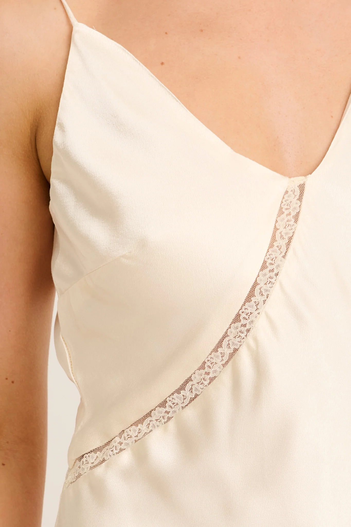 Alto Maxi Dress in Champagne Satin - Image 5