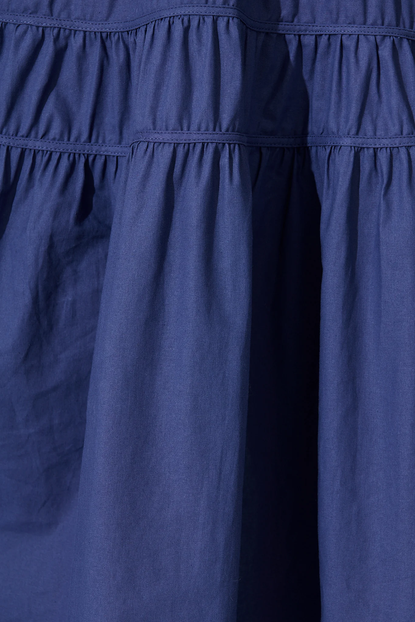 Amalie Midi Dress In Navy Cotton - Image 6