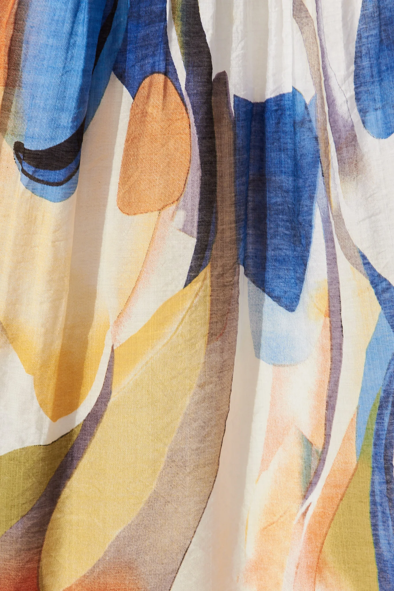 Amalie Midi Dress In White With Multi Print - Image 7