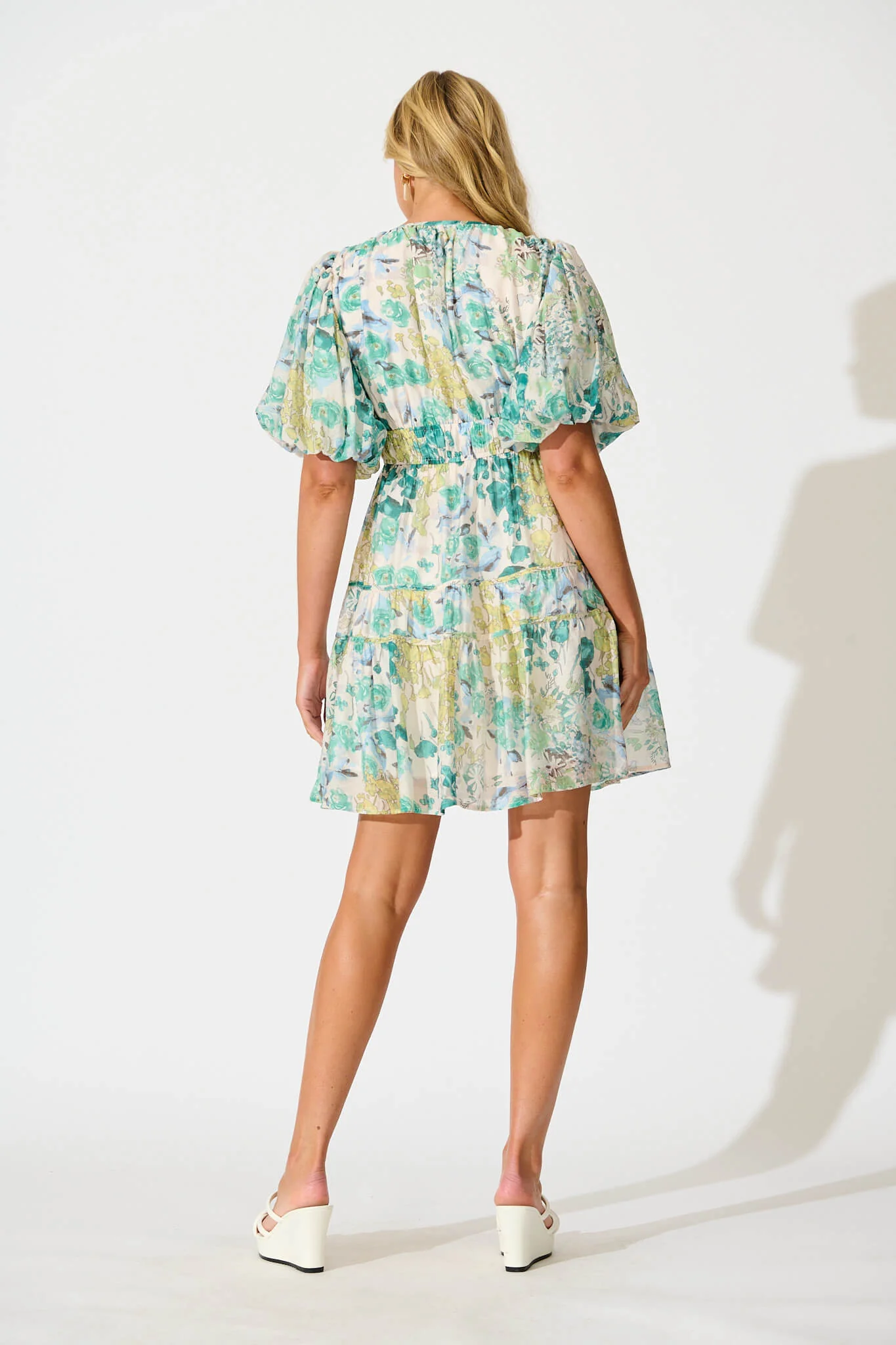 Amarusso Dress in Green Vintage Floral - Image 4