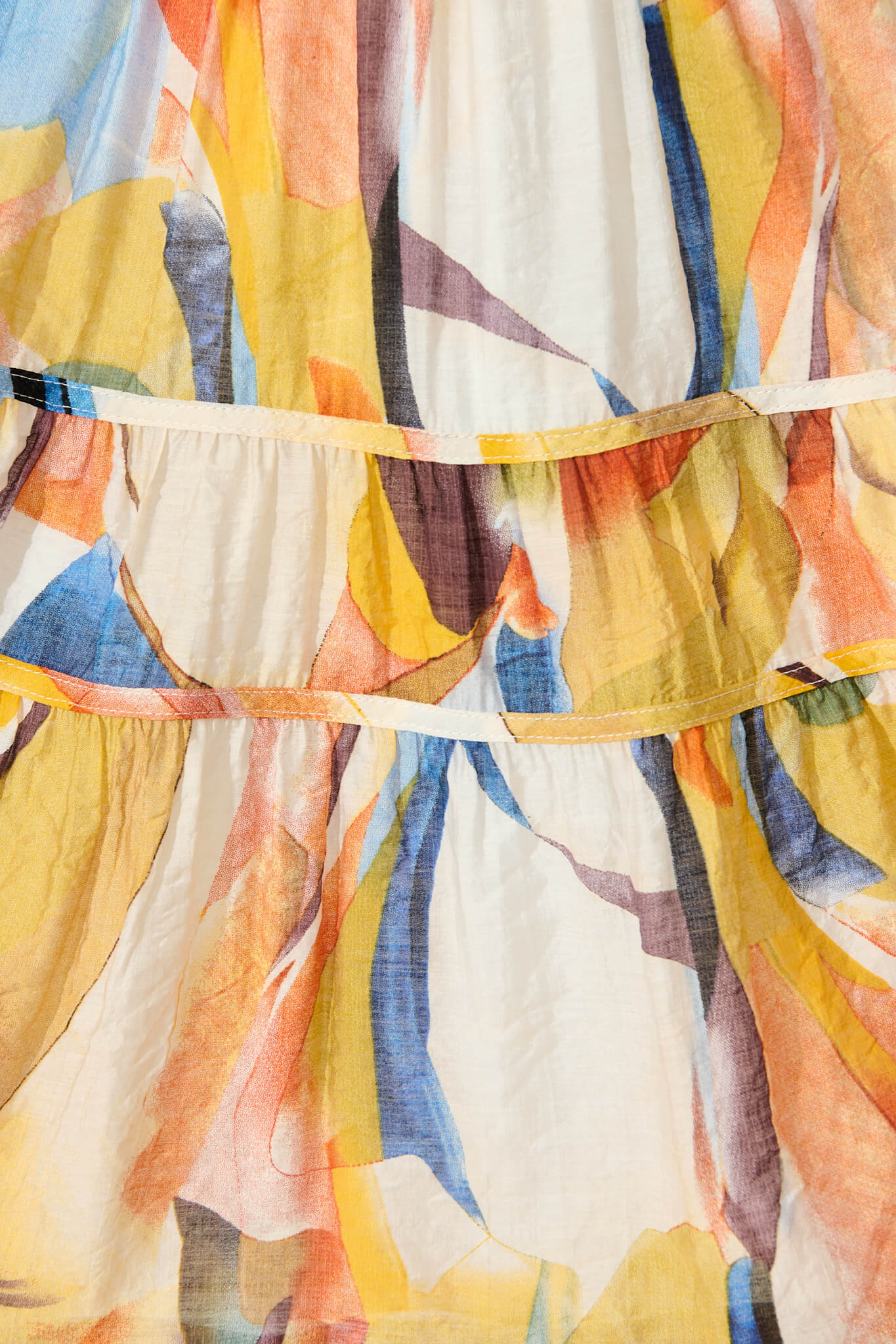 Amarusso Dress in White with Multi Print - Image 6
