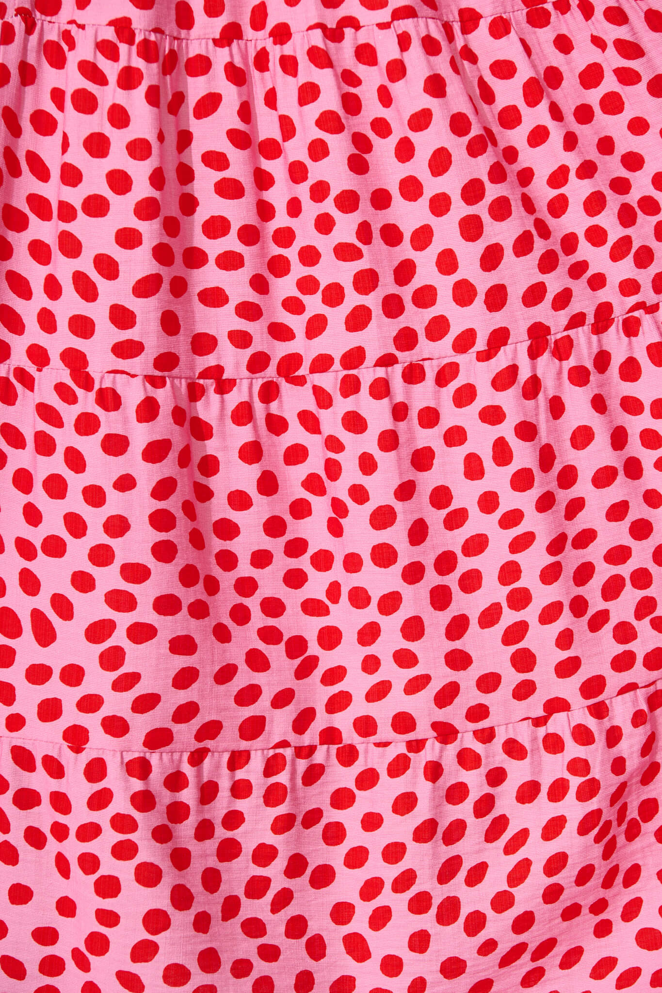Anastasia Midi Dress In Pink With Red Speckle - Image 6