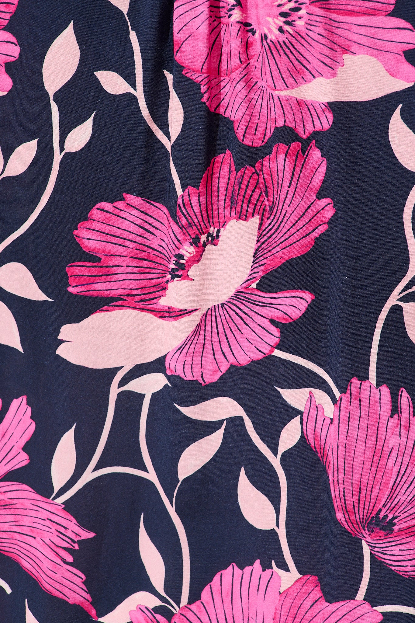 Anita Shirt In Navy with Pink Floral - Image 5