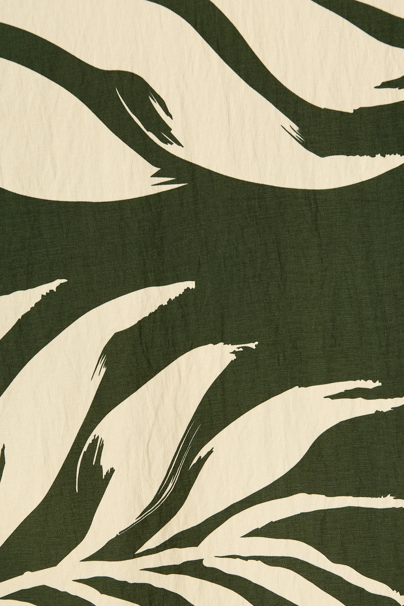 Aria Midi Skirt in Green and Cream Leaf Print - Image 6
