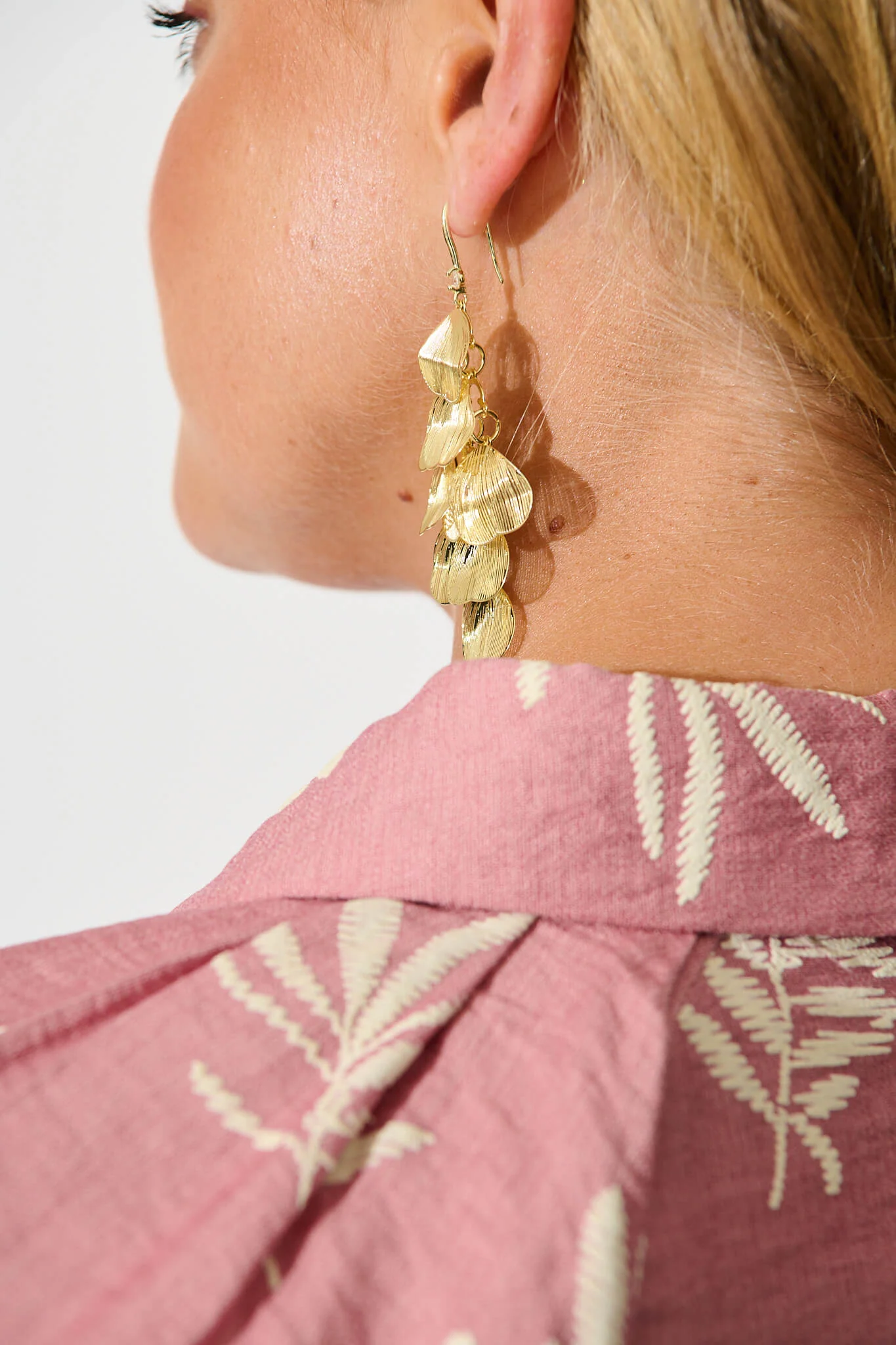 Ashley Drop Earrings in Gold - Image 5