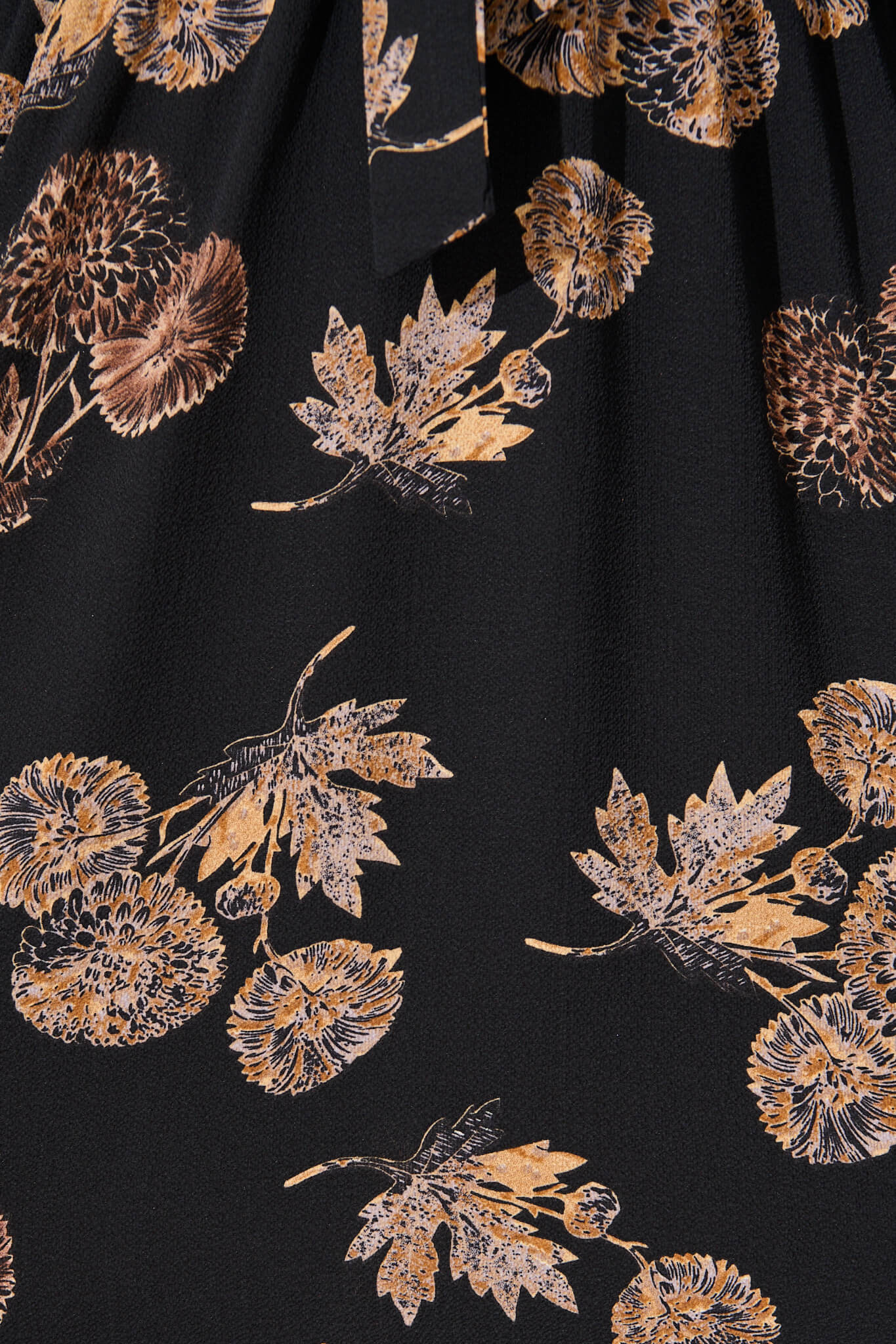 Ava Dress In Charcoal with Apricot Floral - Image 10