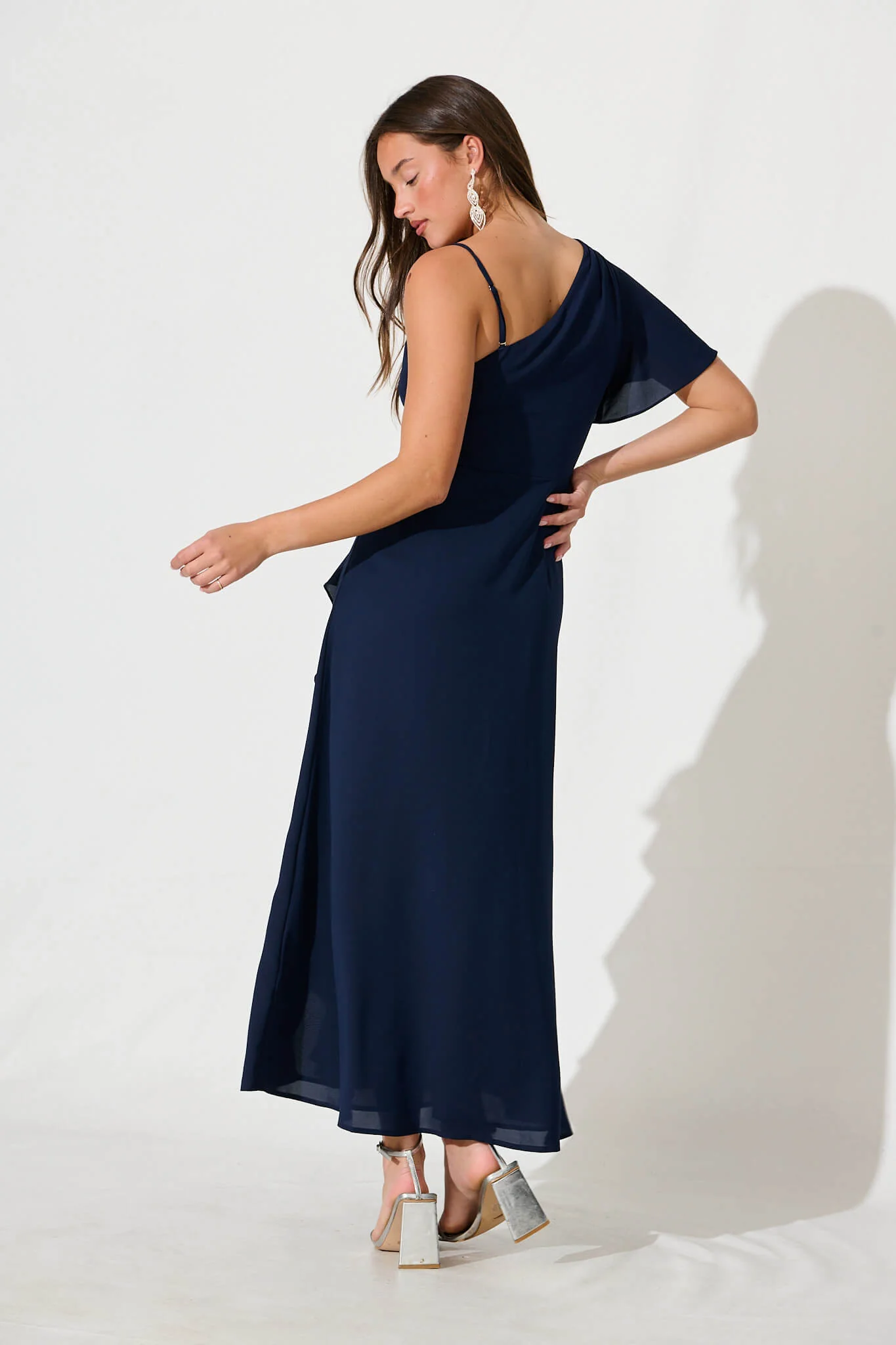 Avian Maxi Dress In Navy - Image 10