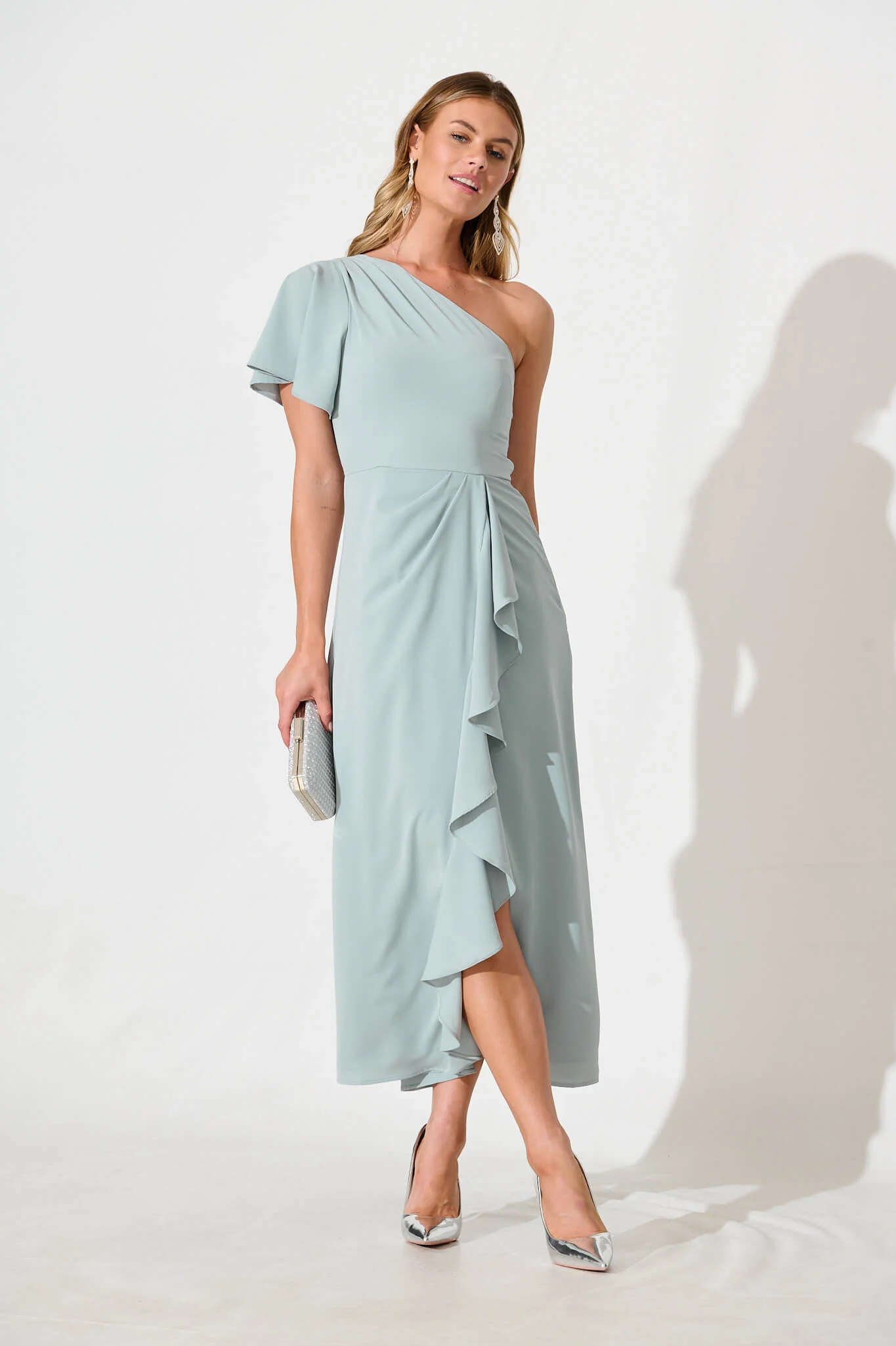 Avian Maxi Dress In Sage Green - Image 7