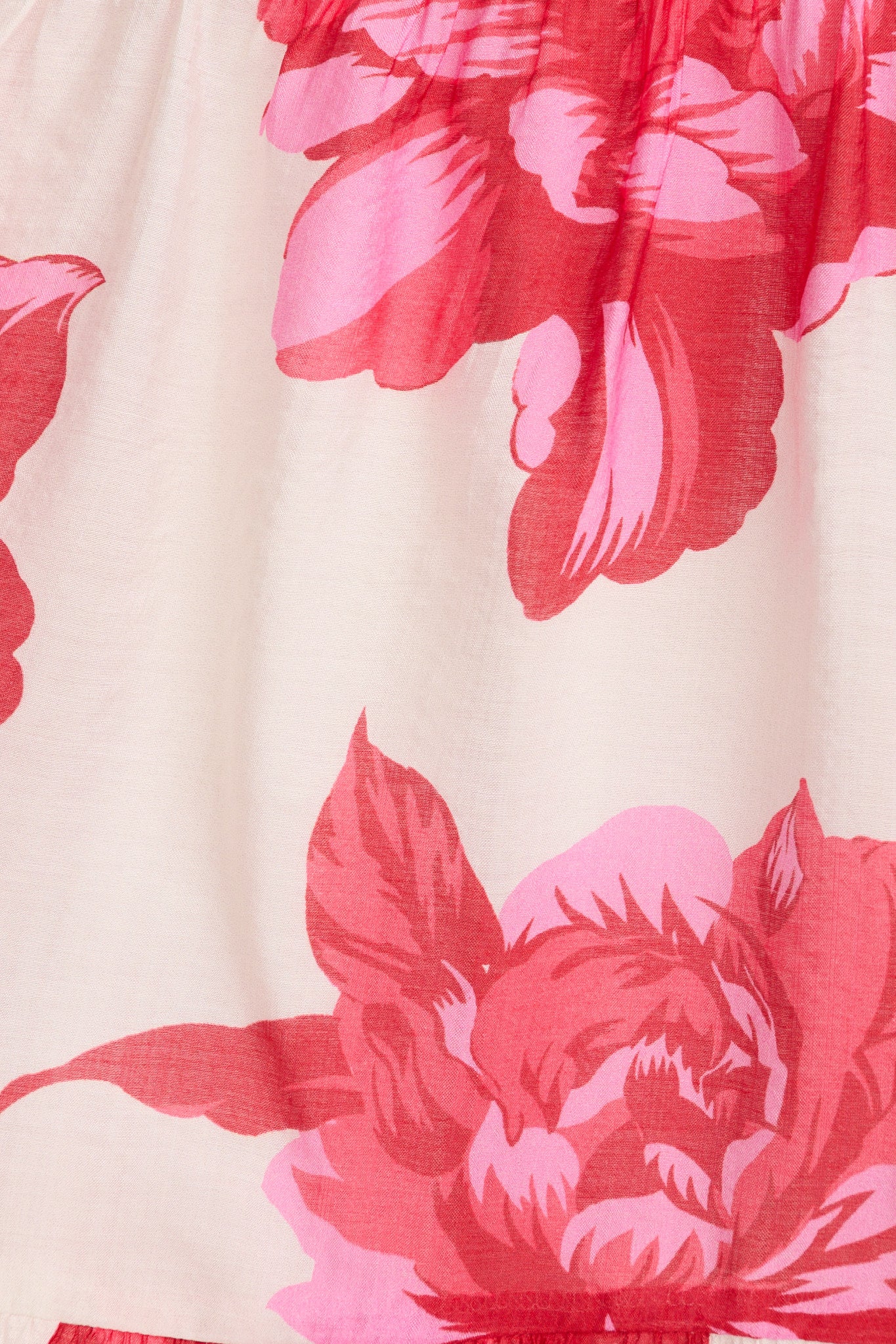 Baldwin Midi Dress in White with Pink and Red Floral - Image 6