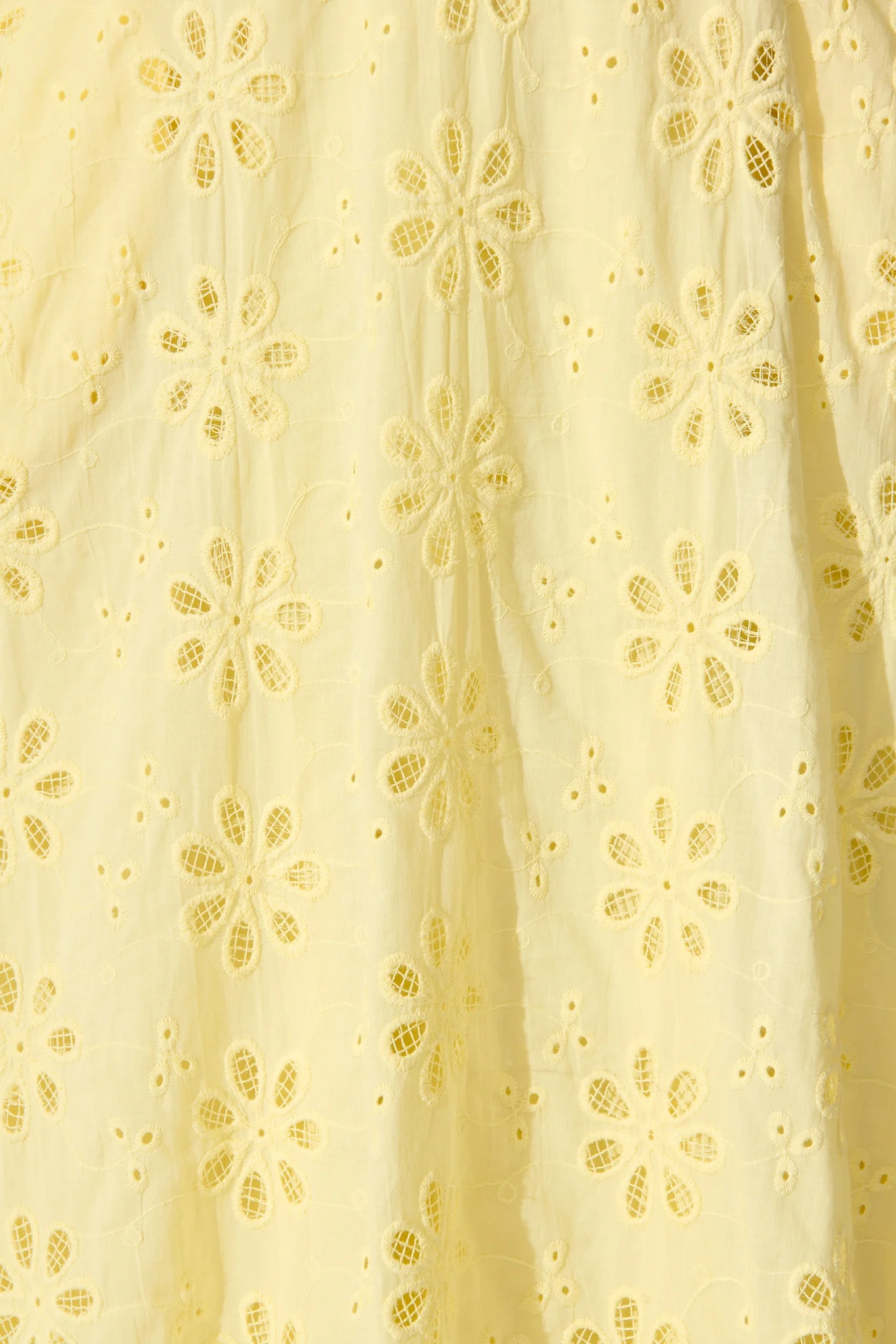 Ballamy Midi Sundress In Yellow Embroidery Cotton - Image 6