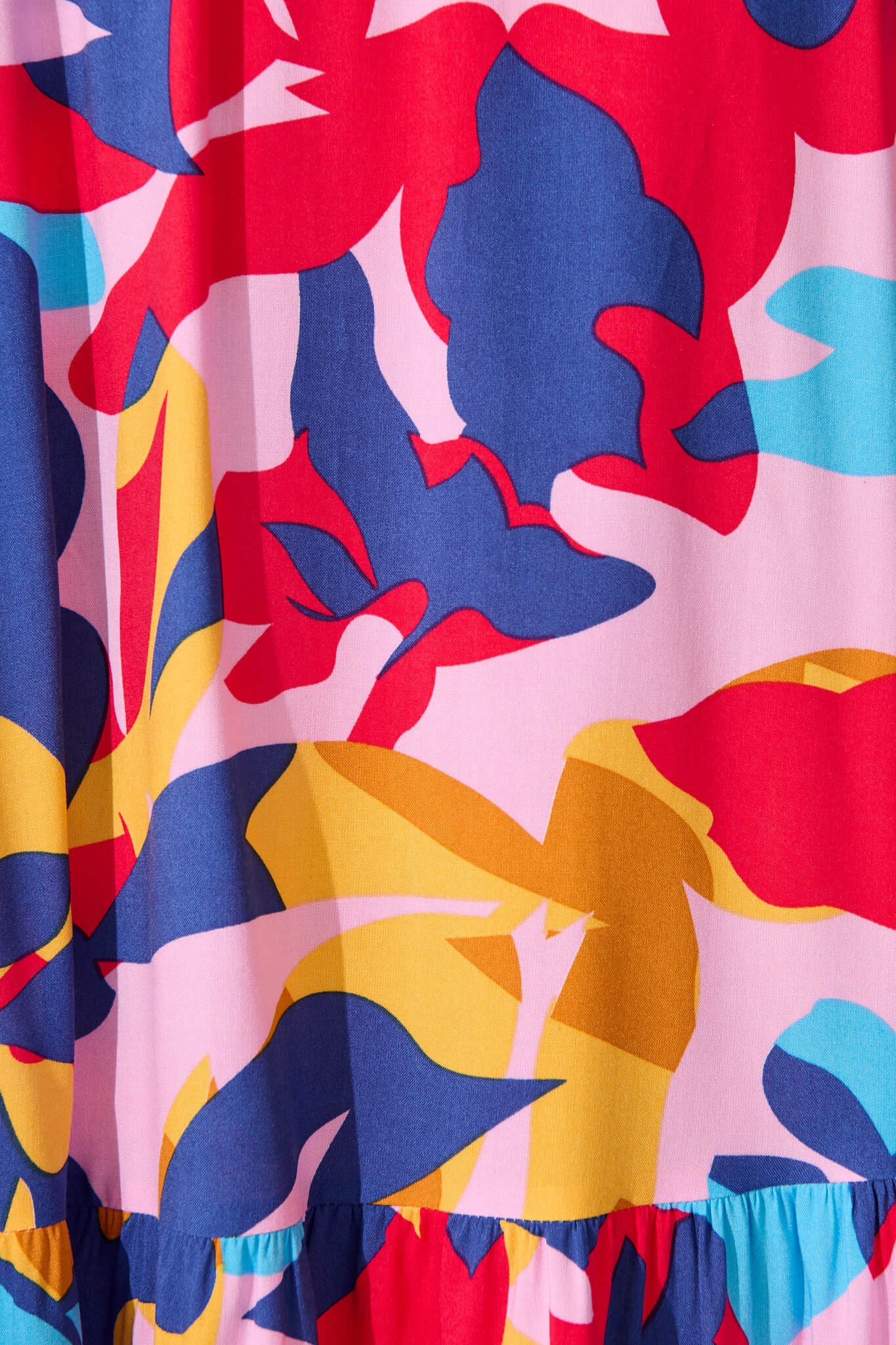 Bilboa Maxi Skirt in Bright Multi Leaf Print - Image 7