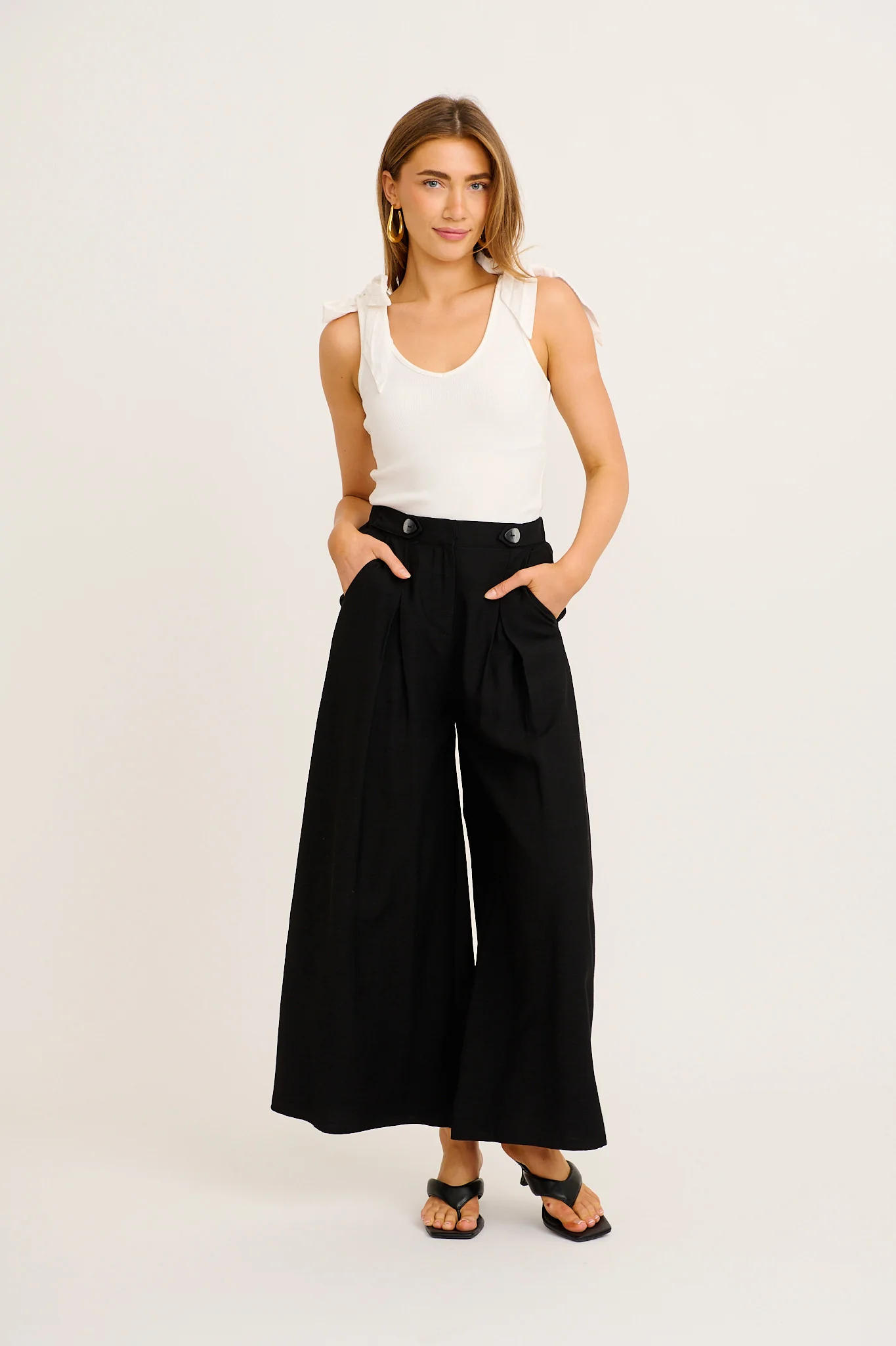 Blissfully Pant in Black Linen Blend - Image 4
