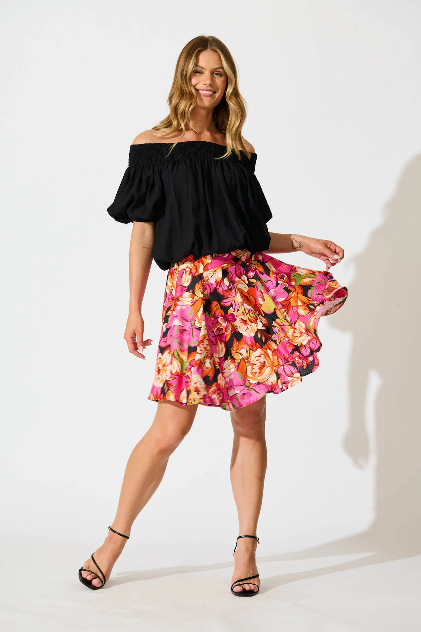 Brandy Skirt In Multi Floral - Image 4