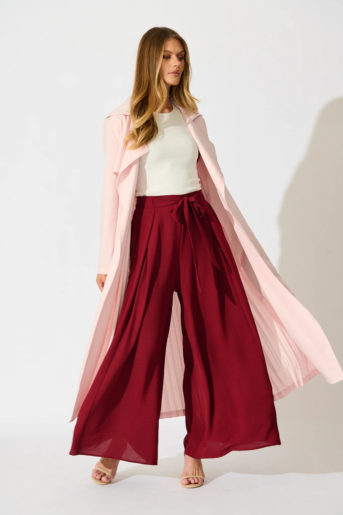 Captivating Trench Coat in Blush - Image 4