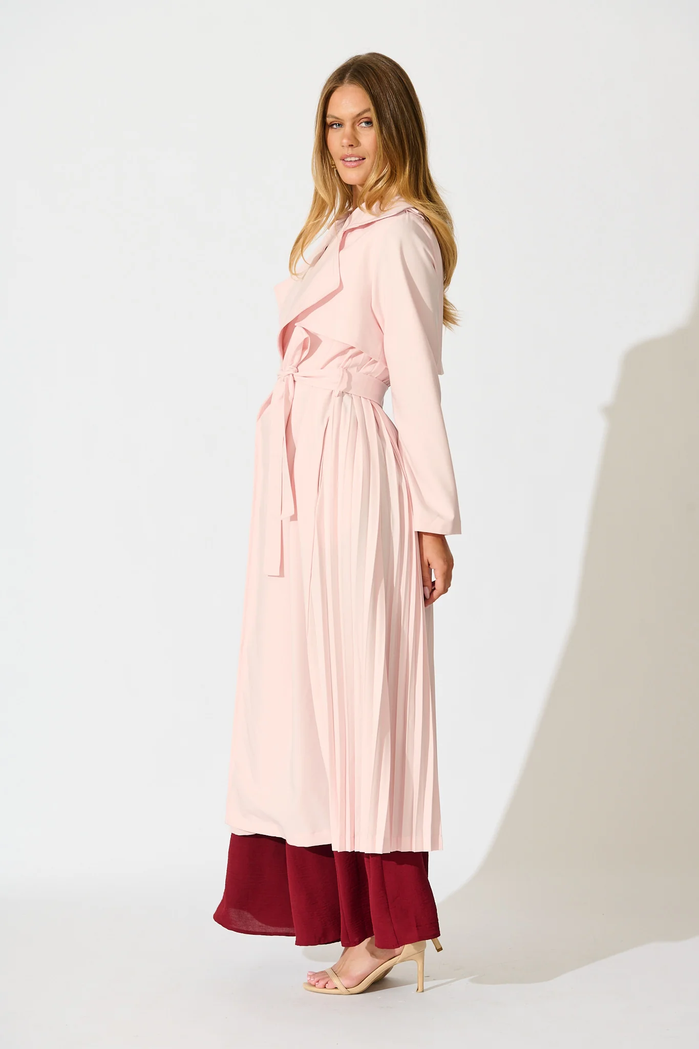 Captivating Trench Coat in Blush - Image 5