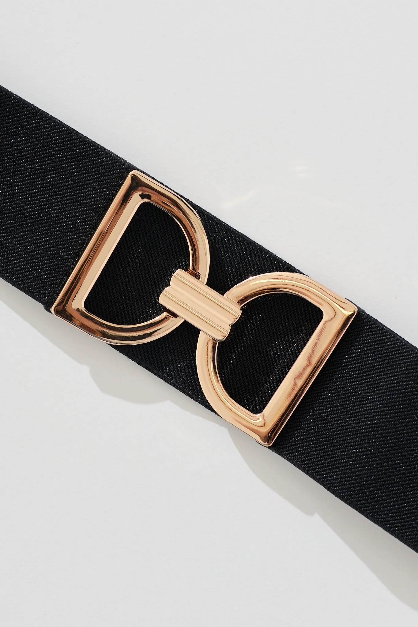 Carrie Belt in Black Stretch