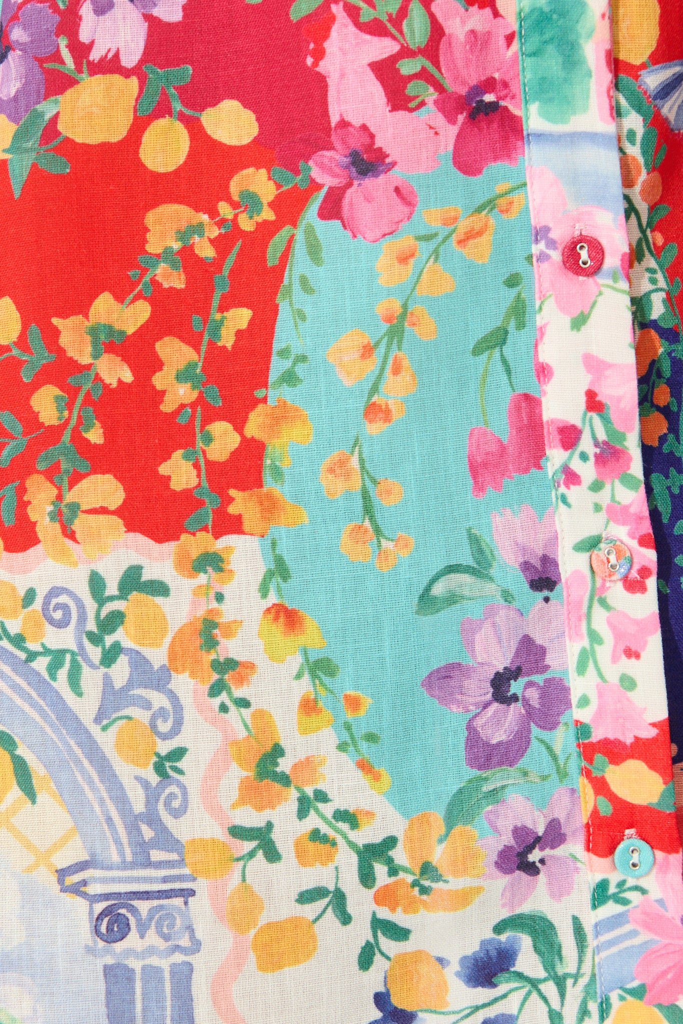 Casa Rose Shirt Dress in Multi Resort Linen Blend - Image 10