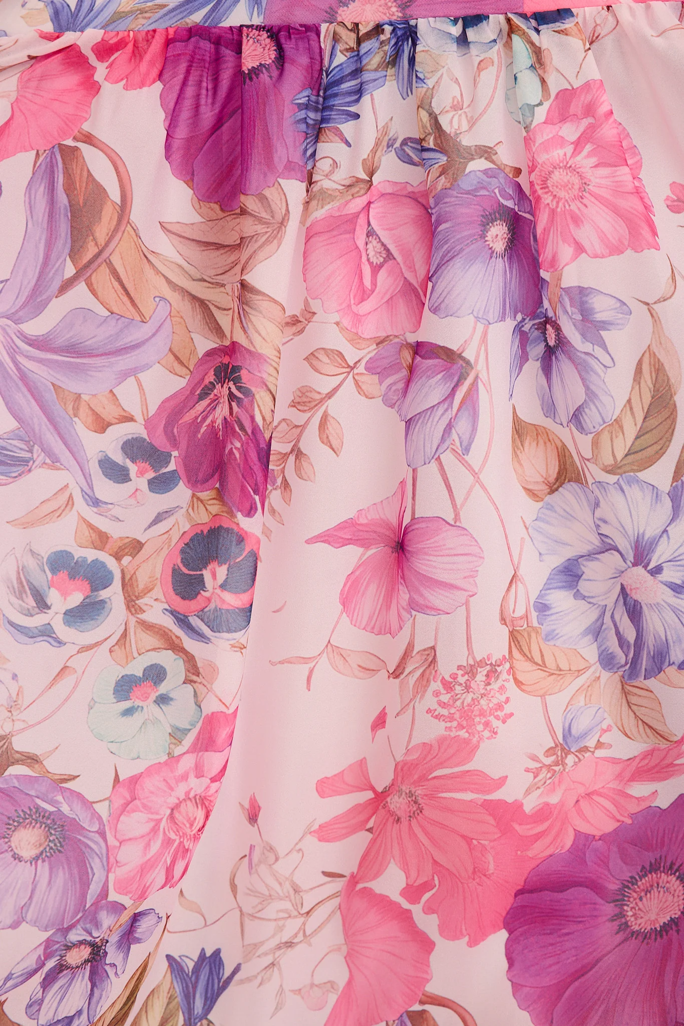 Champagne Nights Dress in Purple Floral Organza - Image 6