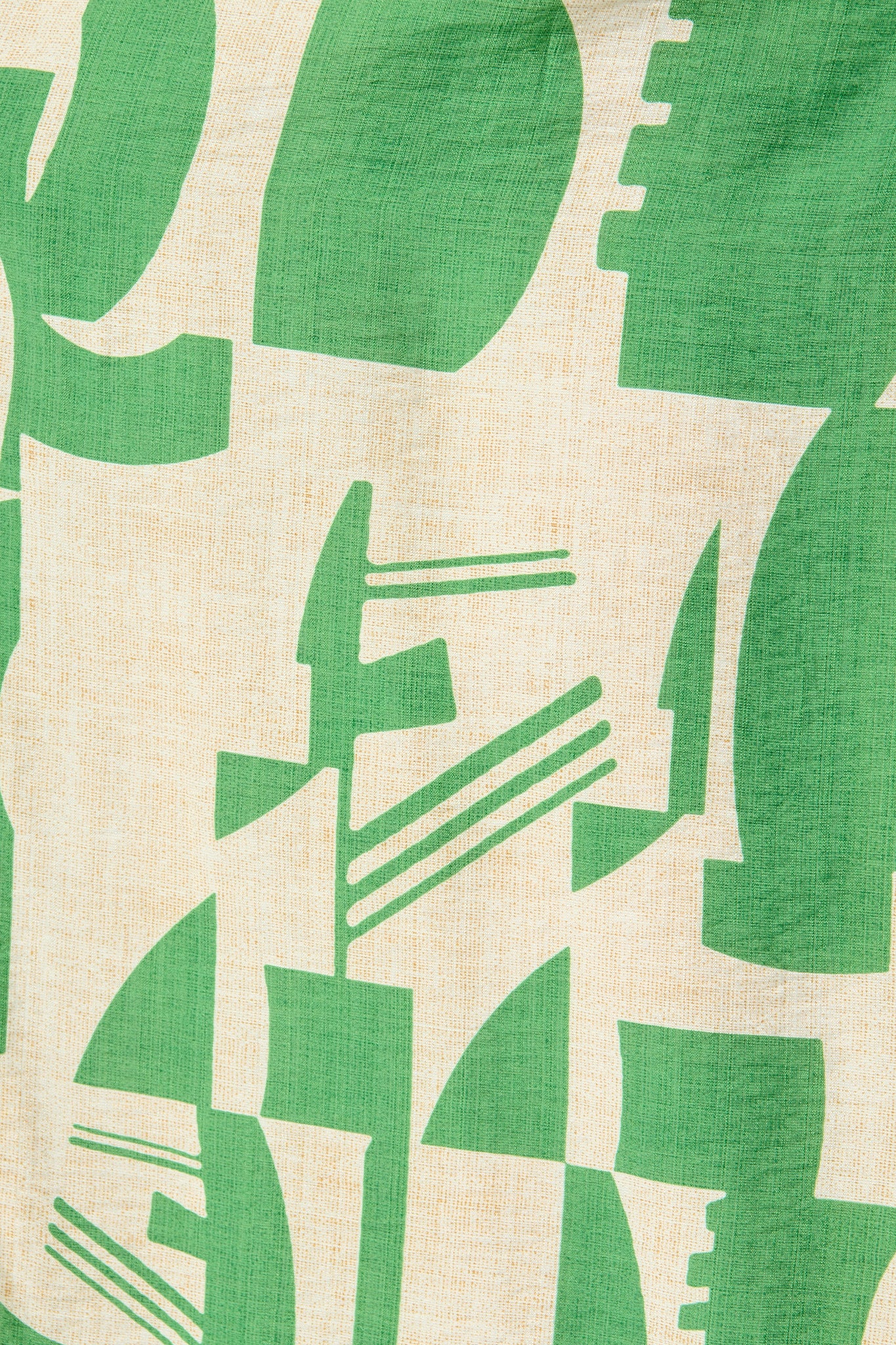 Charli Midi Shirt Dress in Green Geometric Print with Belt - Image 6