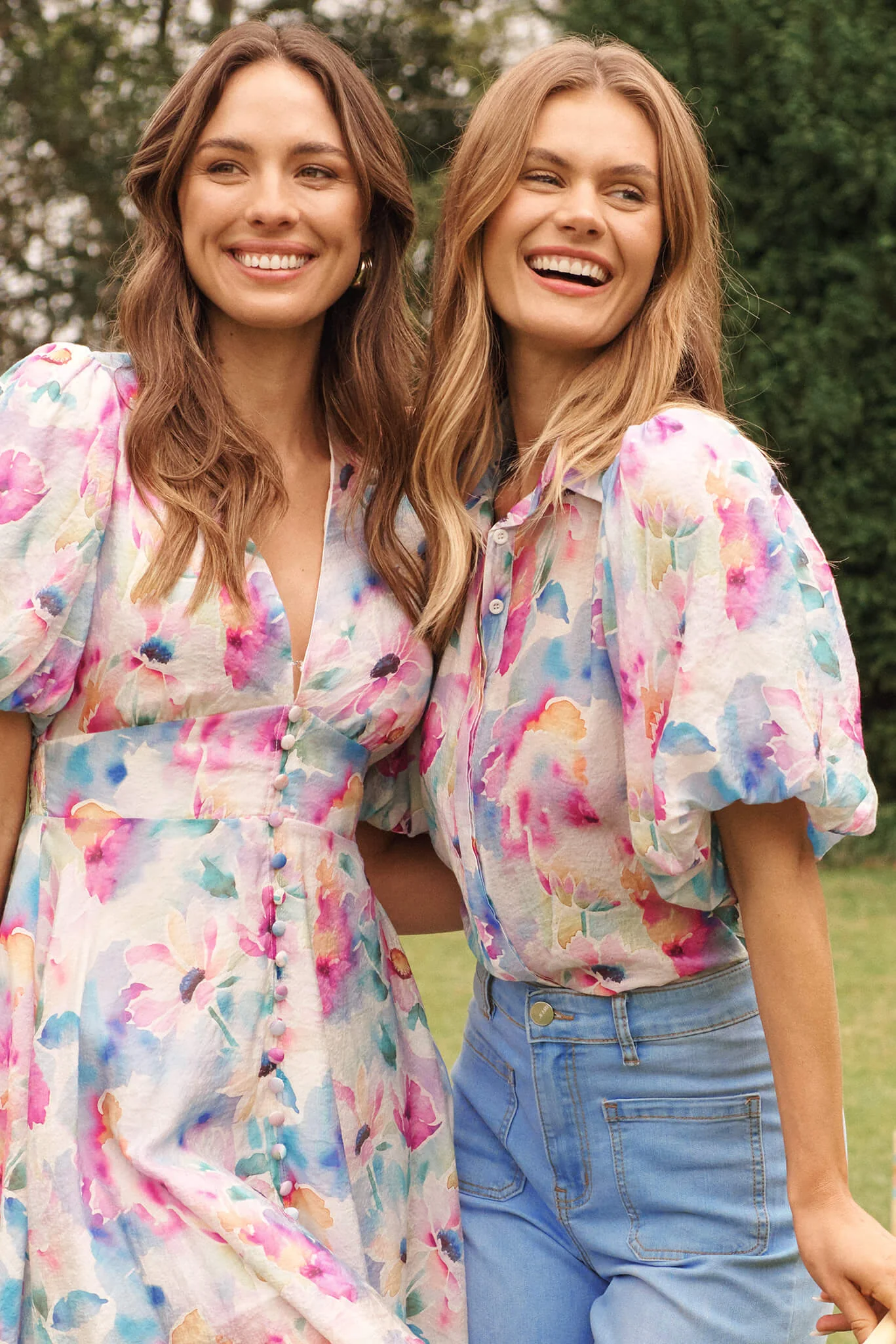 Clarissa Dress In Pastel Watercolour Floral - Image 7
