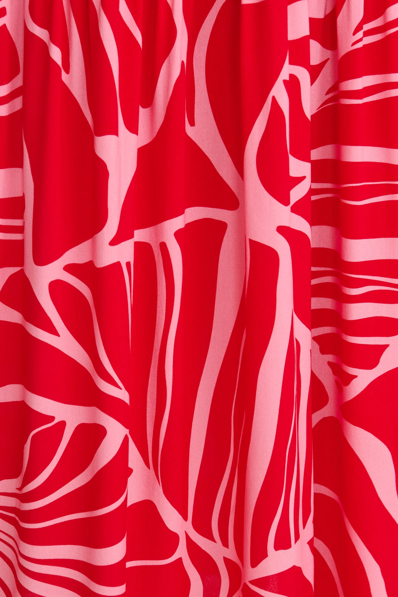 Cobana Maxi Dress in Red with Pink Print - Image 10