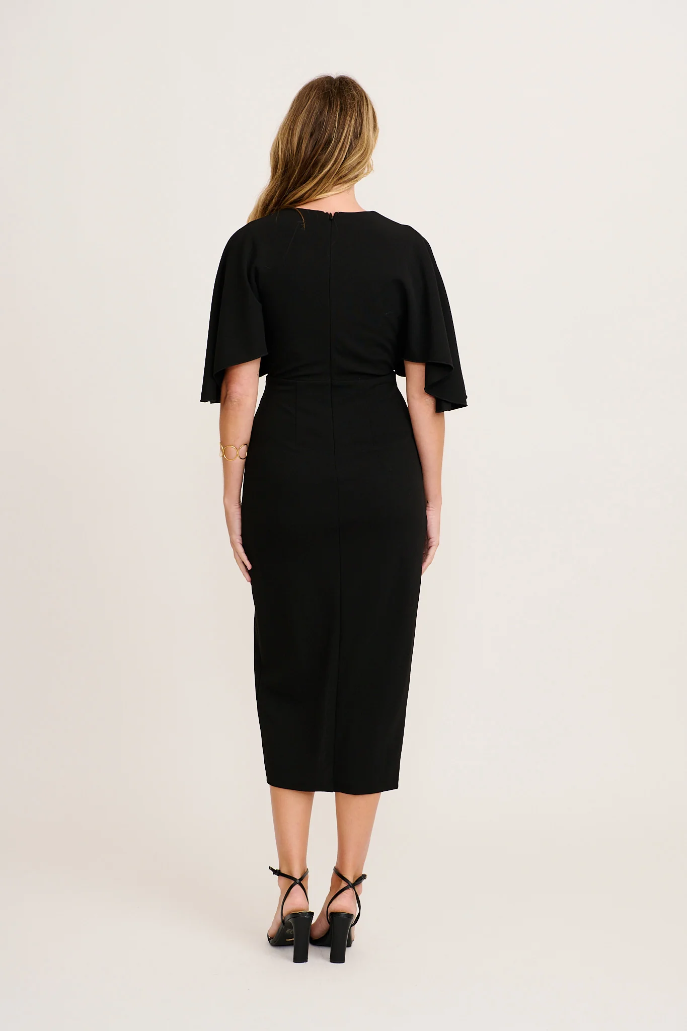 Coleen Midi Dress in Black - Image 4