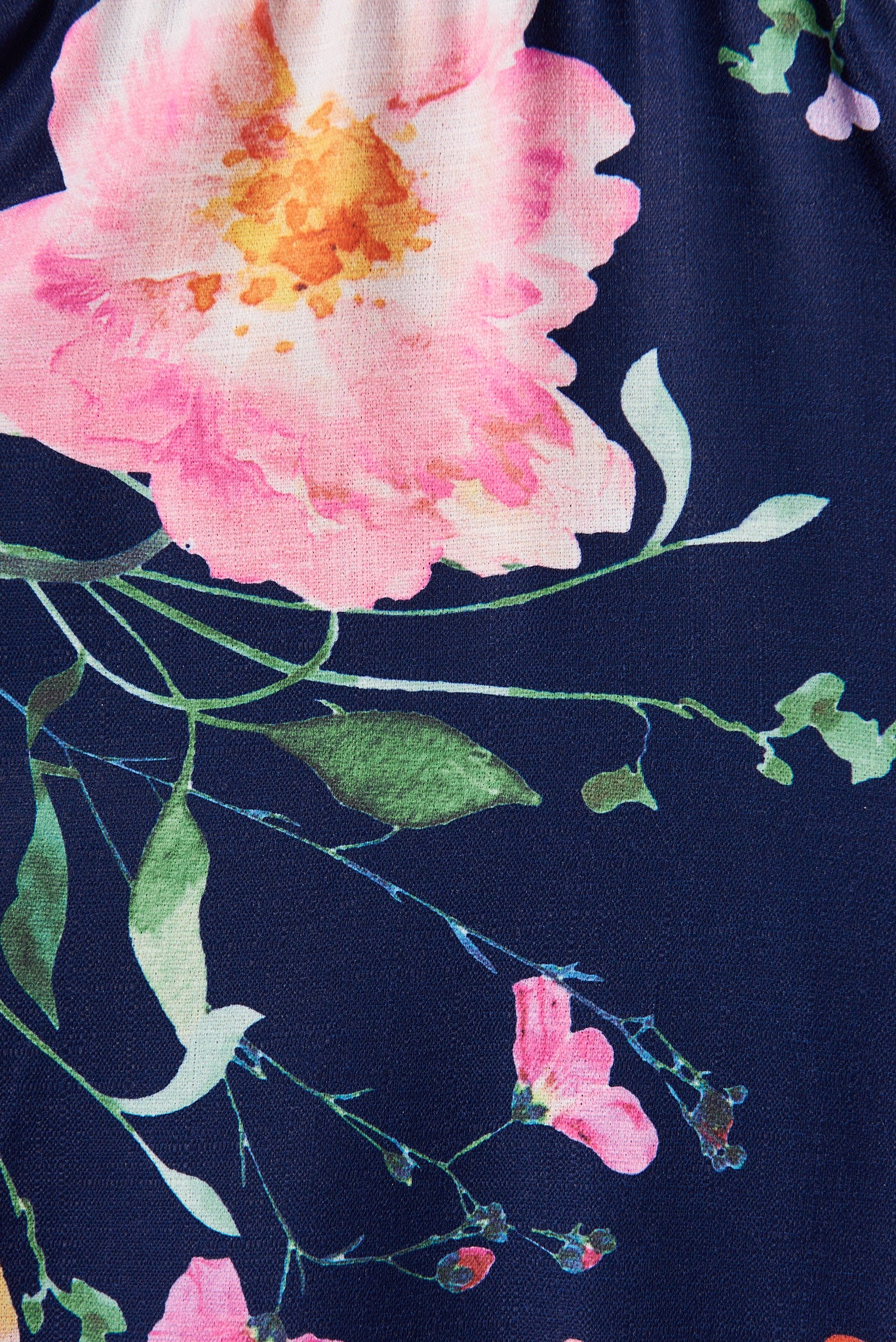 Courtney Shirt Dress In Navy With Multi Floral Print - Image 7