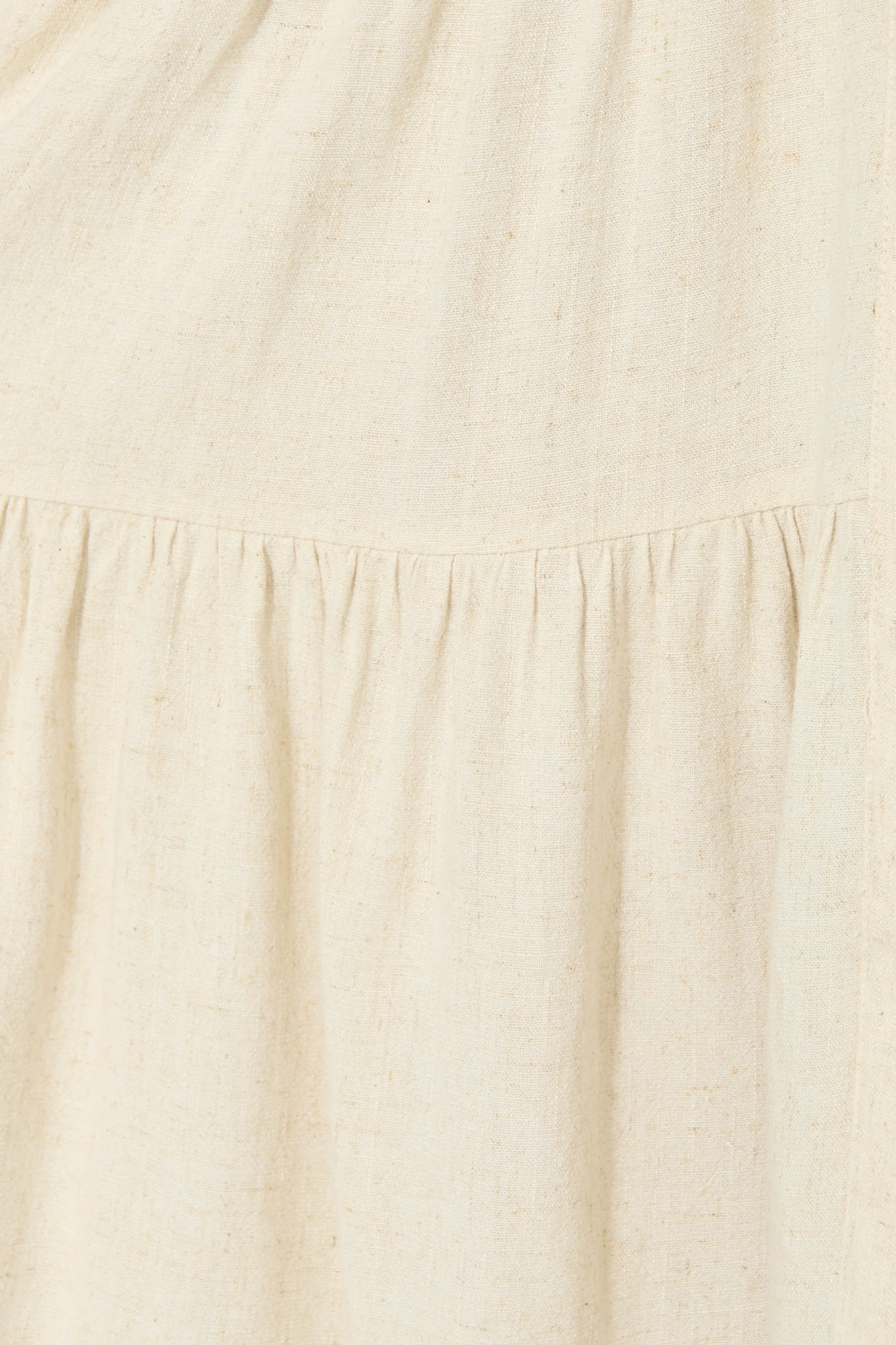 Damela Smock Dress in Oatmeal Linen - Image 6