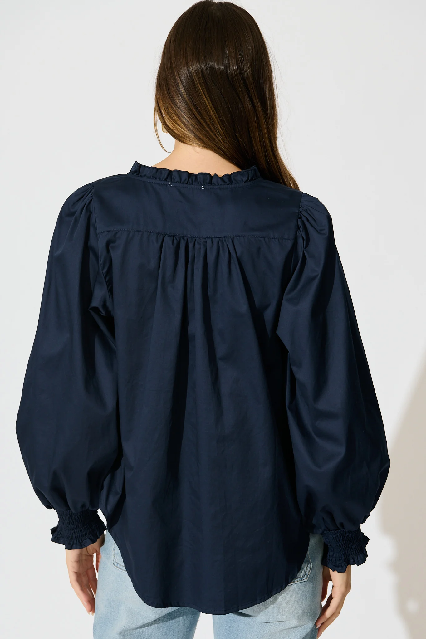 Devotion Top in Navy Cotton - Image 3
