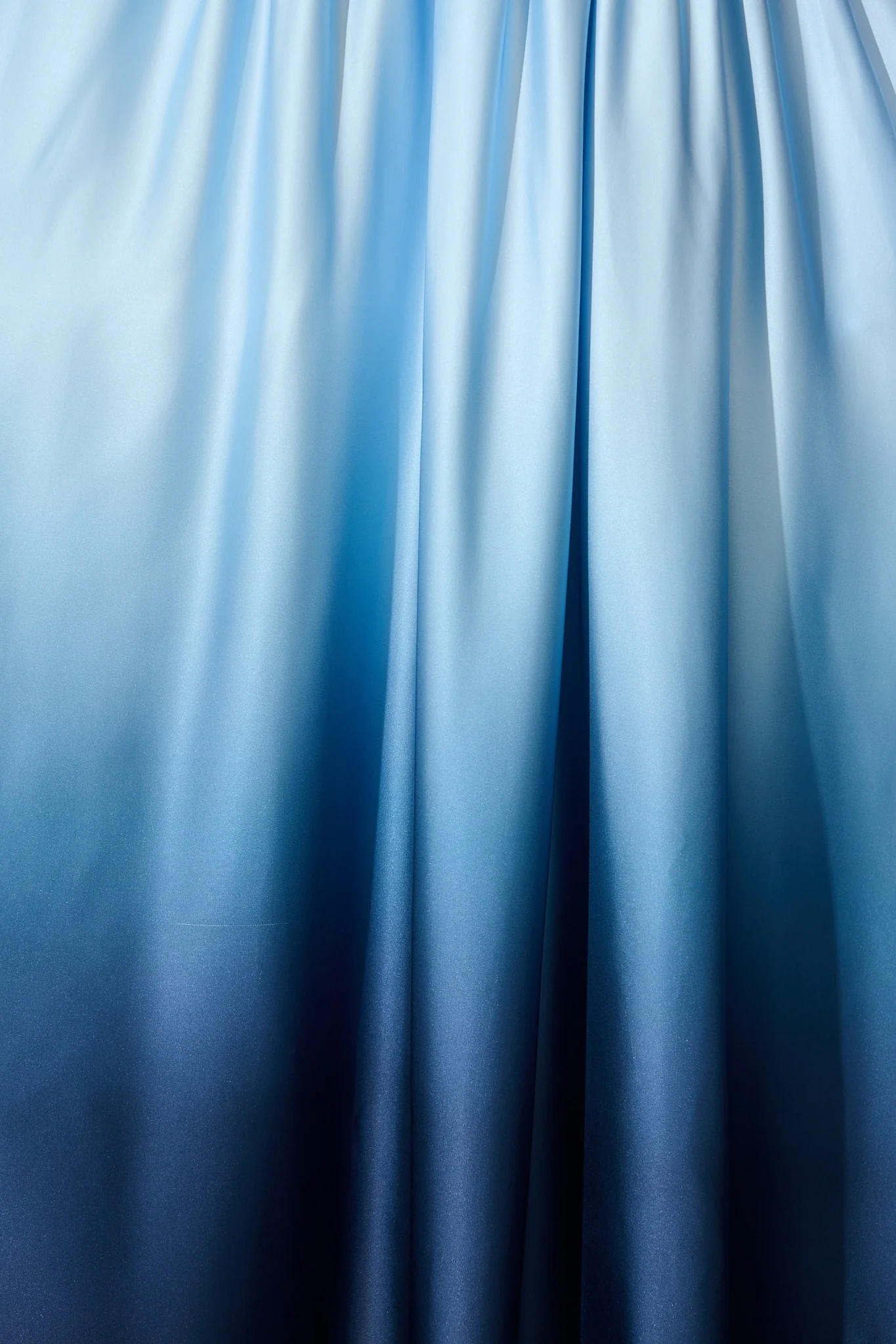 Dip and Dusk Maxi Ombre Skirt in Blue Satin - Image 6