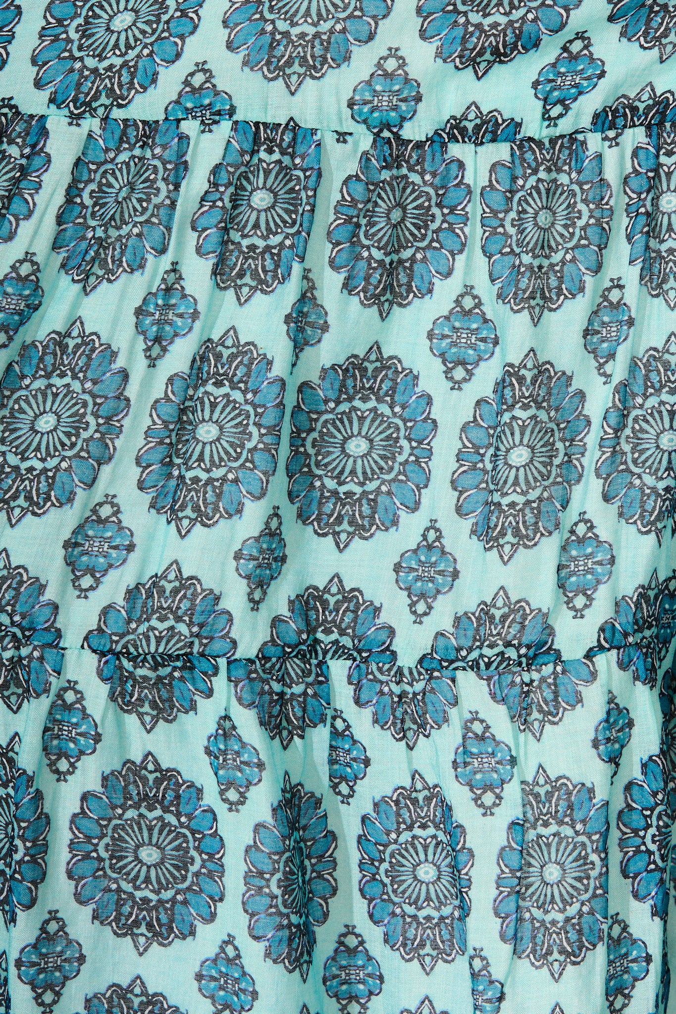Dorian Dress in Blue Print - Image 6