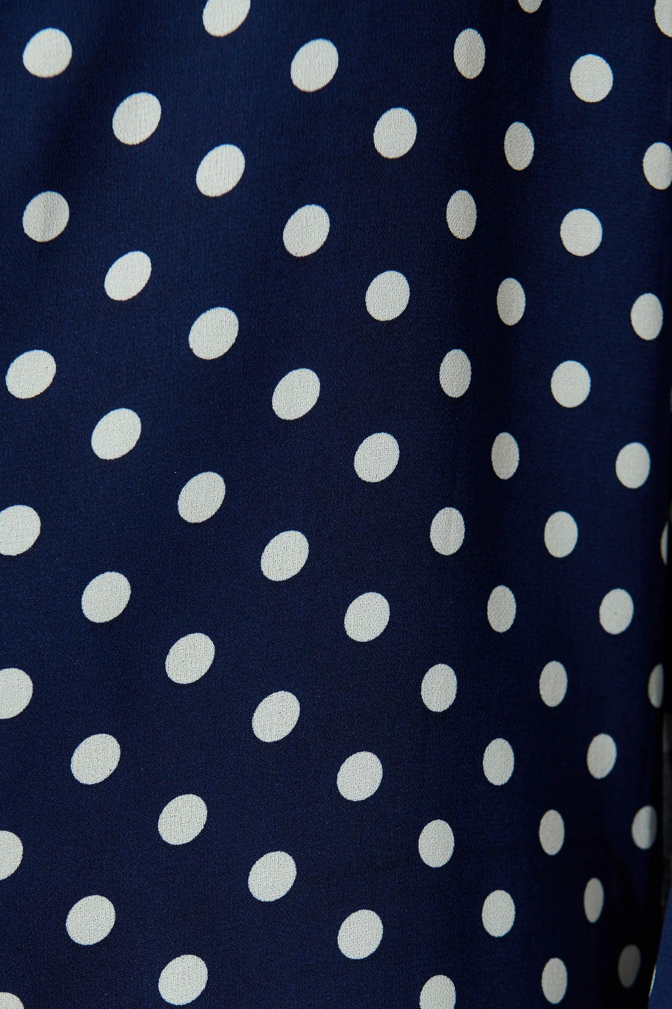 Dotty Days Top in Navy with White Polka Dot Chiffon - Image 6