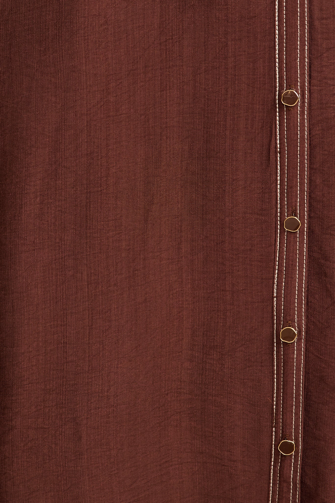 Elana Midi Shirt Dress in Chocolate - Image 6