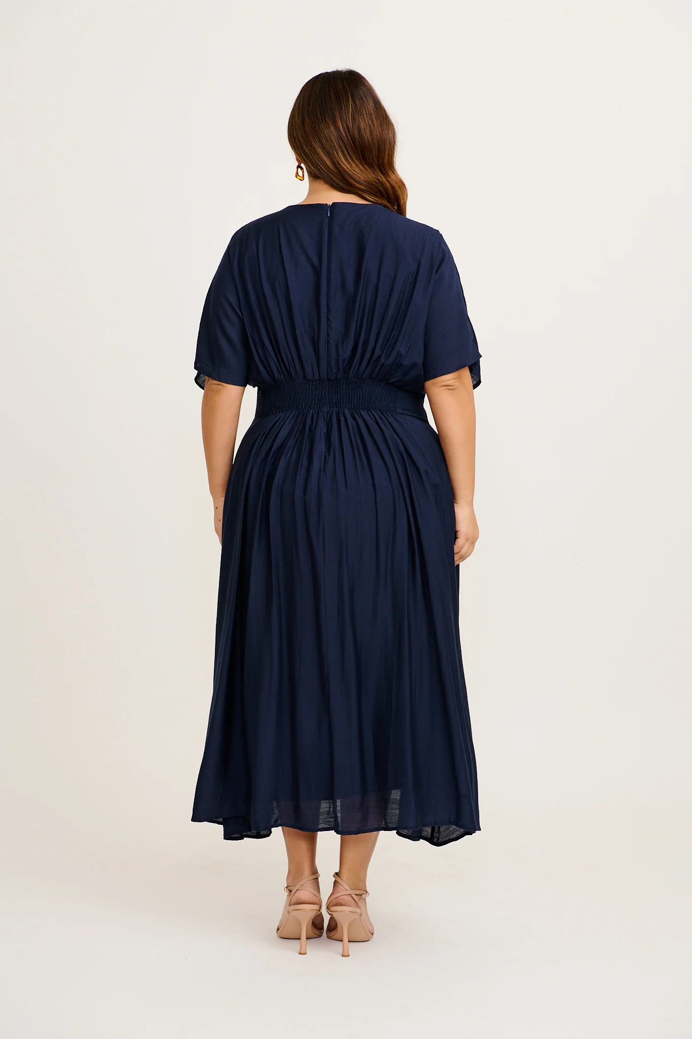 Elegance Echo Maxi Dress in Navy - Image 9