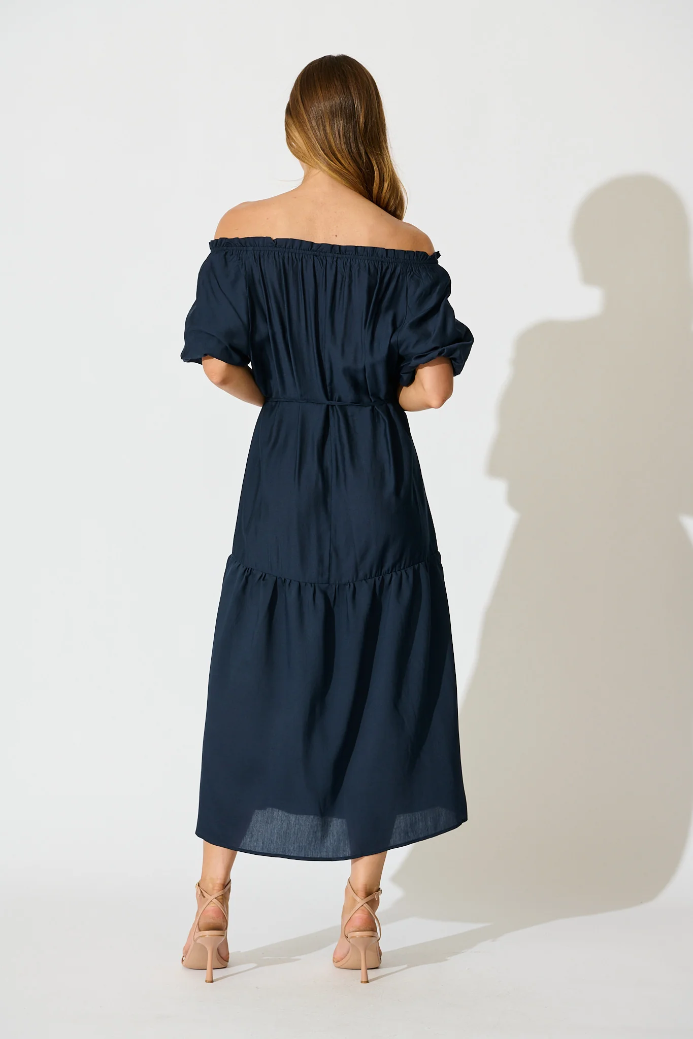 Elliya Maxi Dress In Navy - Image 4