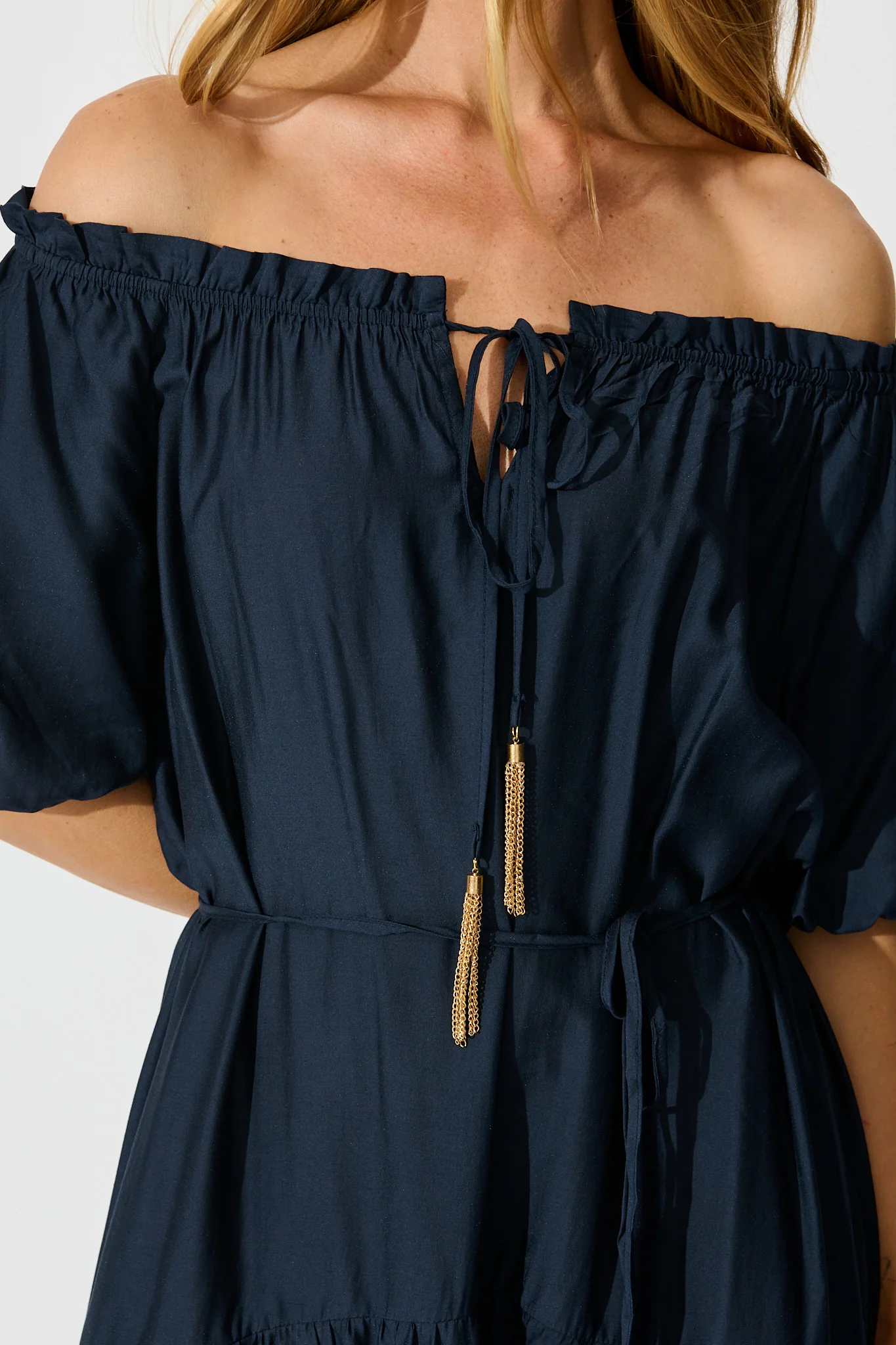 Elliya Maxi Dress In Navy - Image 5
