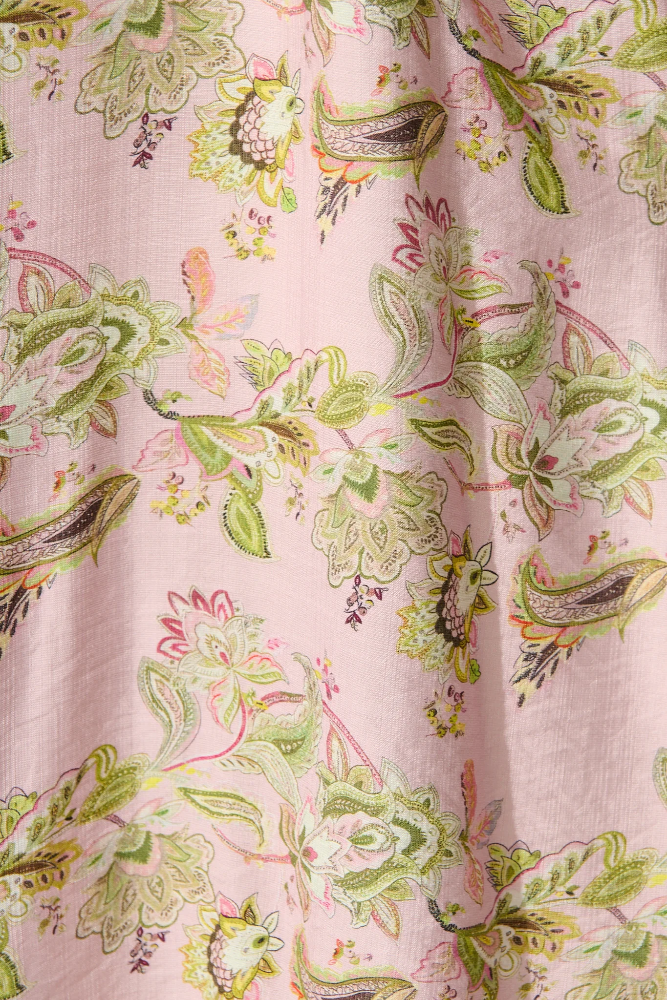 Emari Midi Dress in Blush with Green Print - Image 6