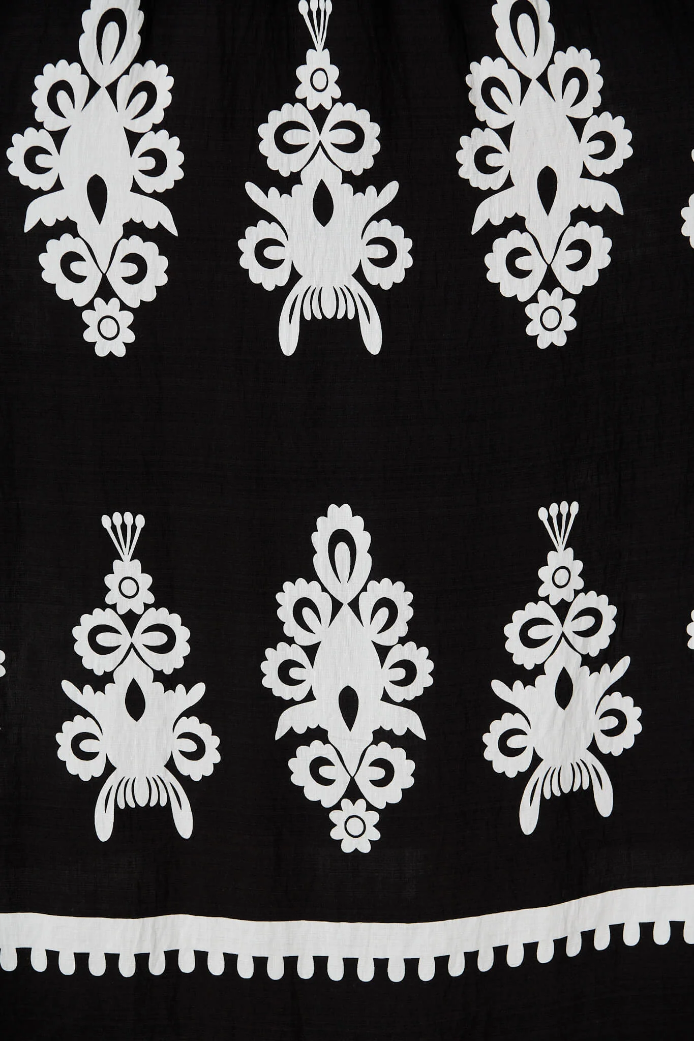 Evanston Maxi Dress In Black With White Print - Image 6