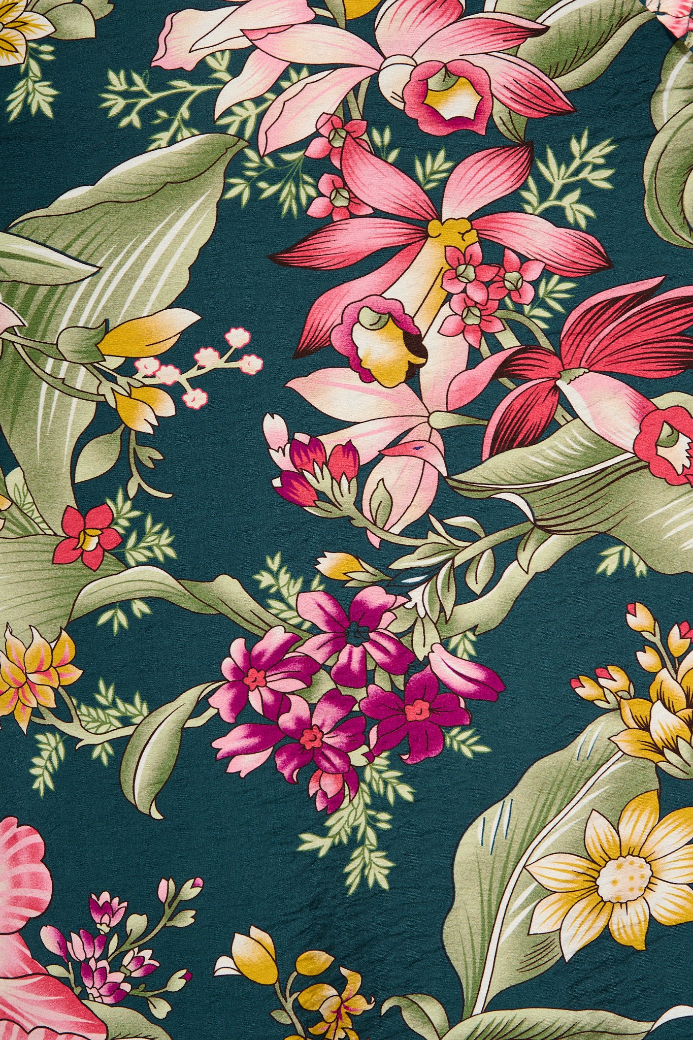 Evelina Midi Dress in Green with Multi Floral - Image 6