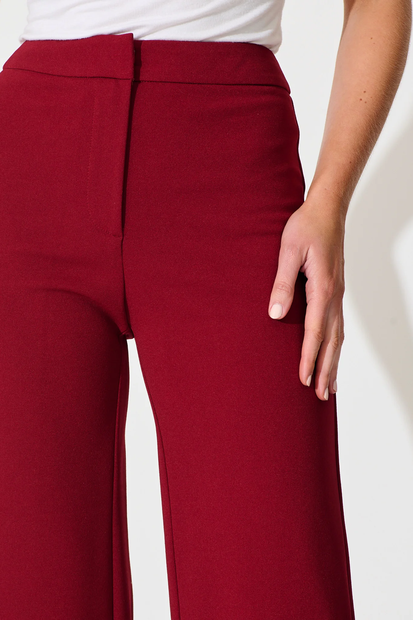 Executive Edge Pant in Wine - Image 6