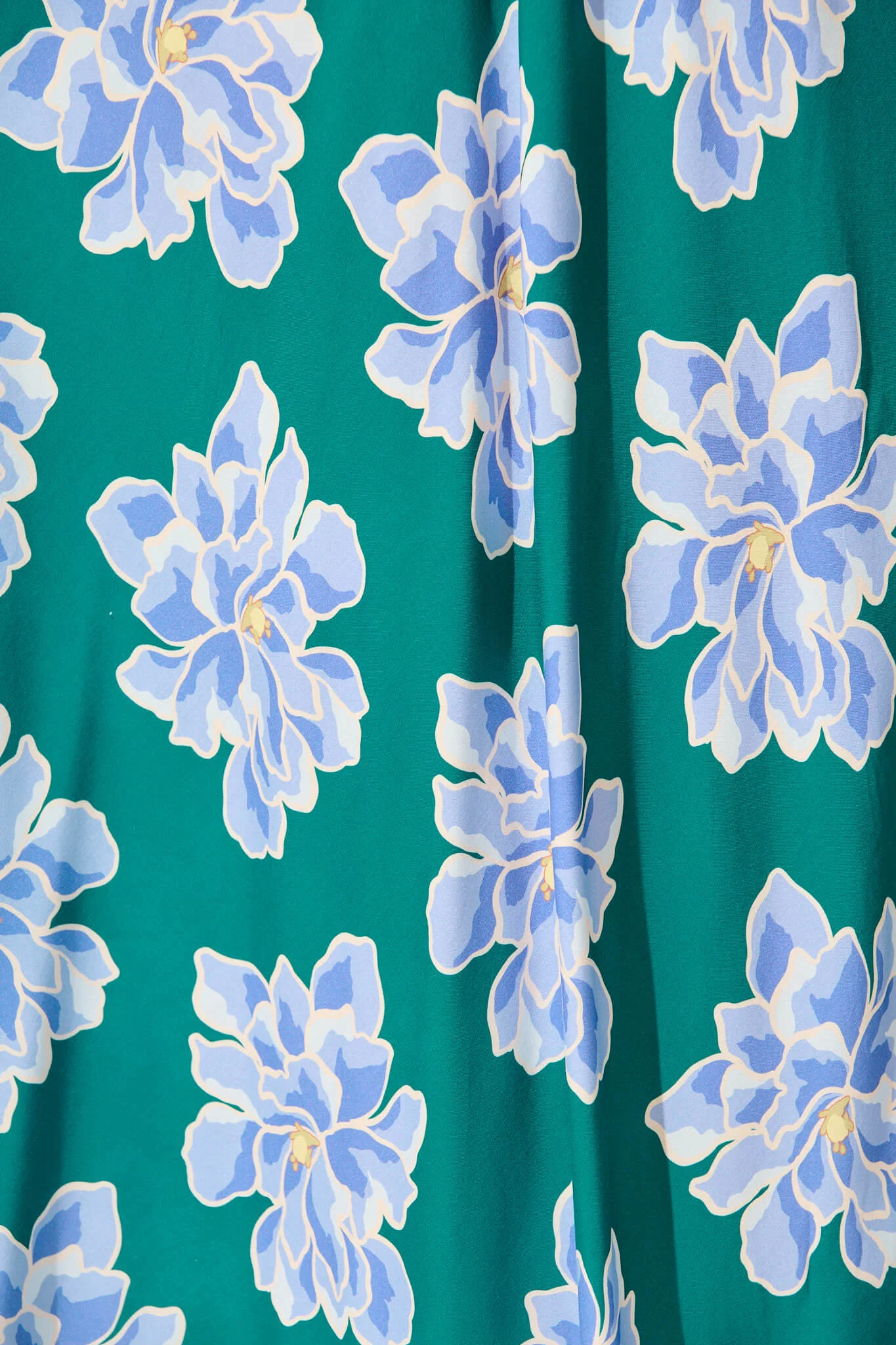Farrell Maxi Skirt In Emerald With Blue Floral - Image 6