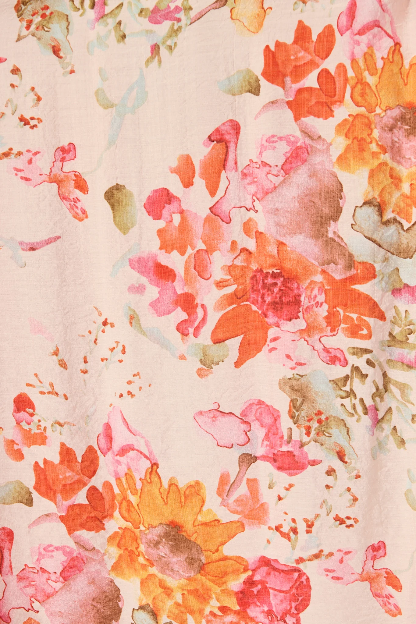 Fotini Off the Shoulder Dress in Blush with Tangerine Floral - Image 6