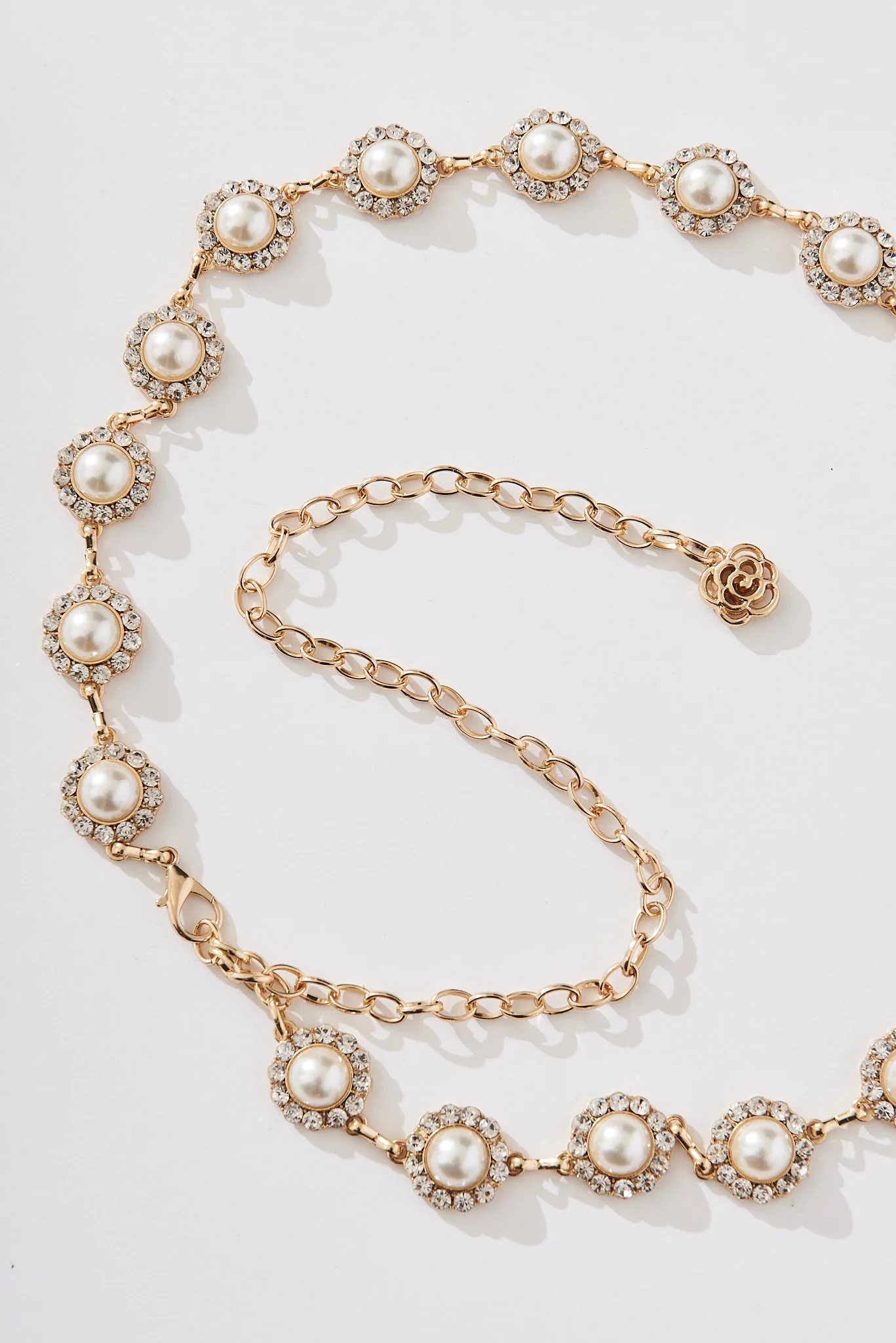 Gilda Pearl And Chain Belt In Gold - Image 5