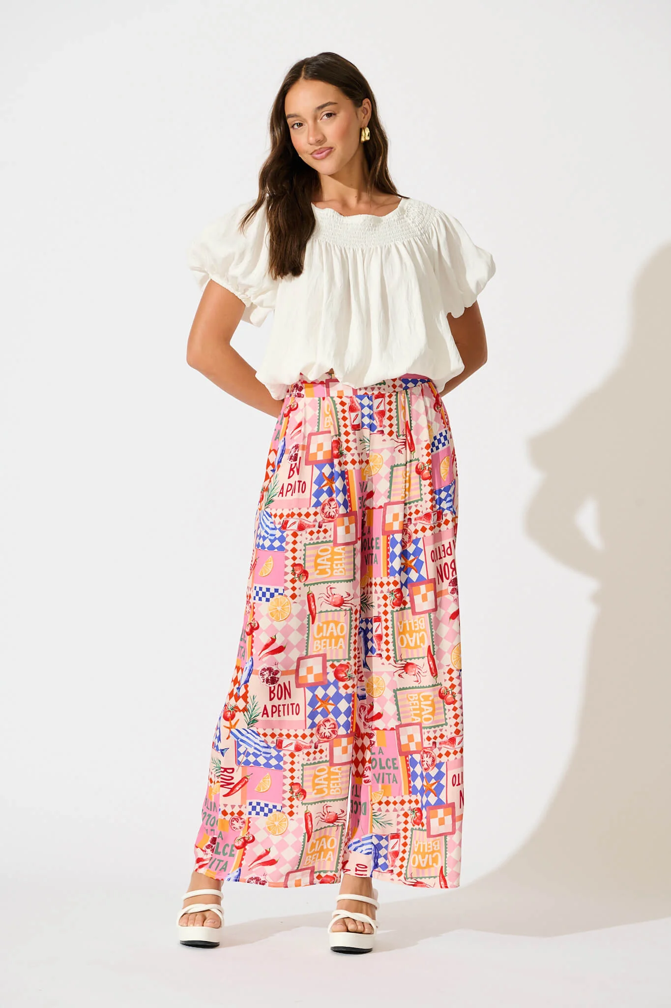 Gilligan Pant In Multi Conversational Print - Image 4