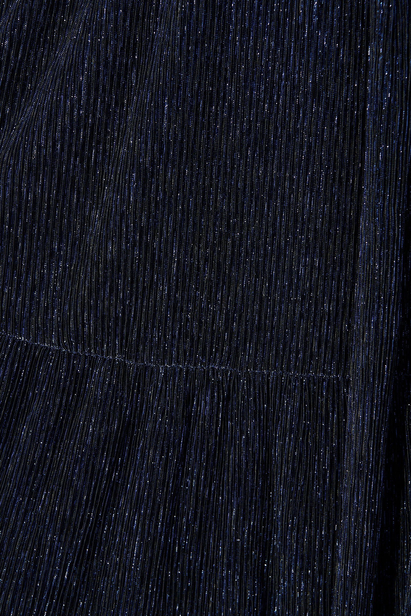 Glisten Dress in Navy Lurex Chiffon - Image 9