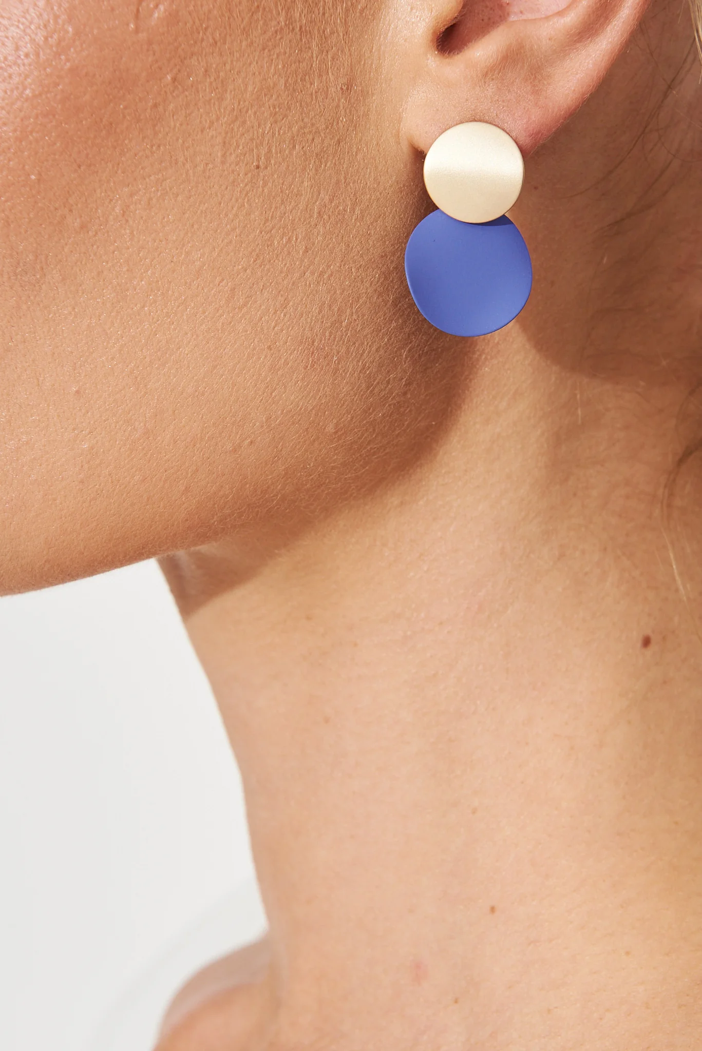 Gloria Earrings In Cobalt Blue - Image 4